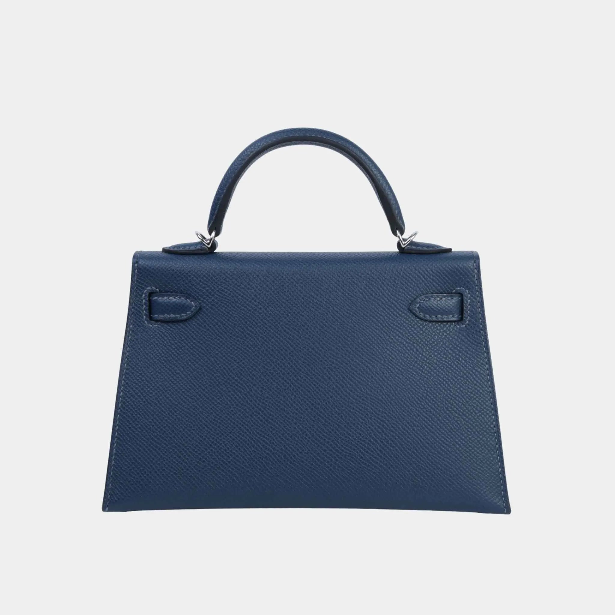 Hermes Mini Kelly II Epsom Bleu de Prusse ELHW, Back