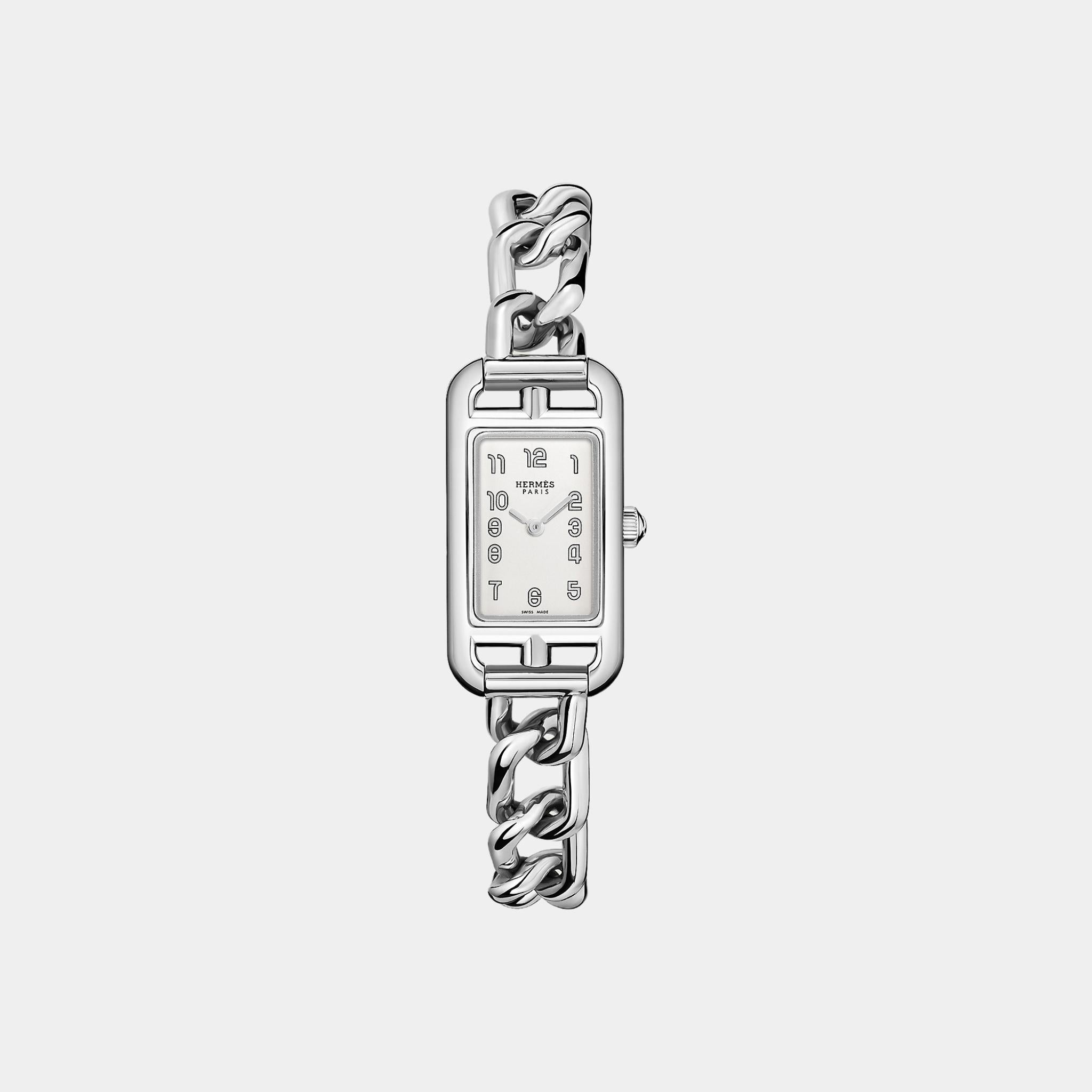 Hermes Nantucket 29 mm Watch With Steel Bracelet