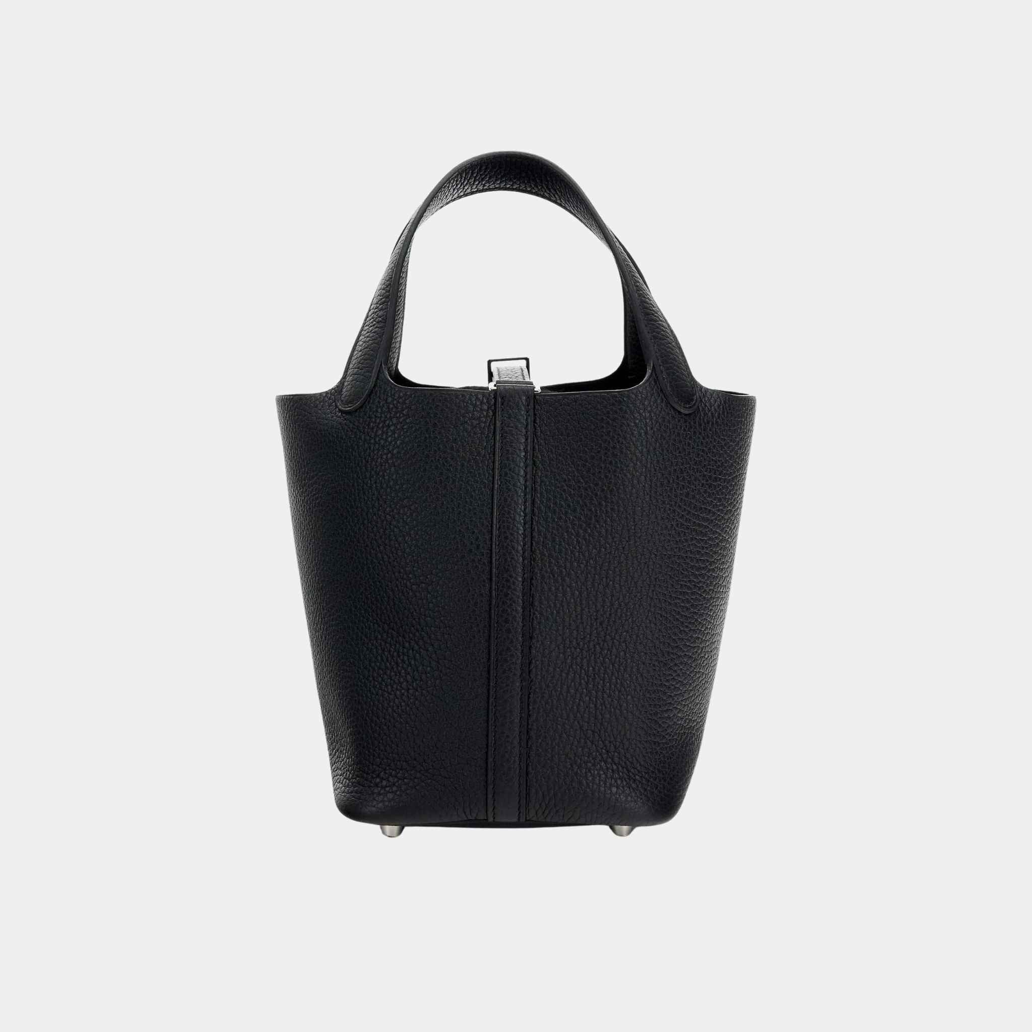 Hermes Picotin 18 Clemence Black PHW, Back