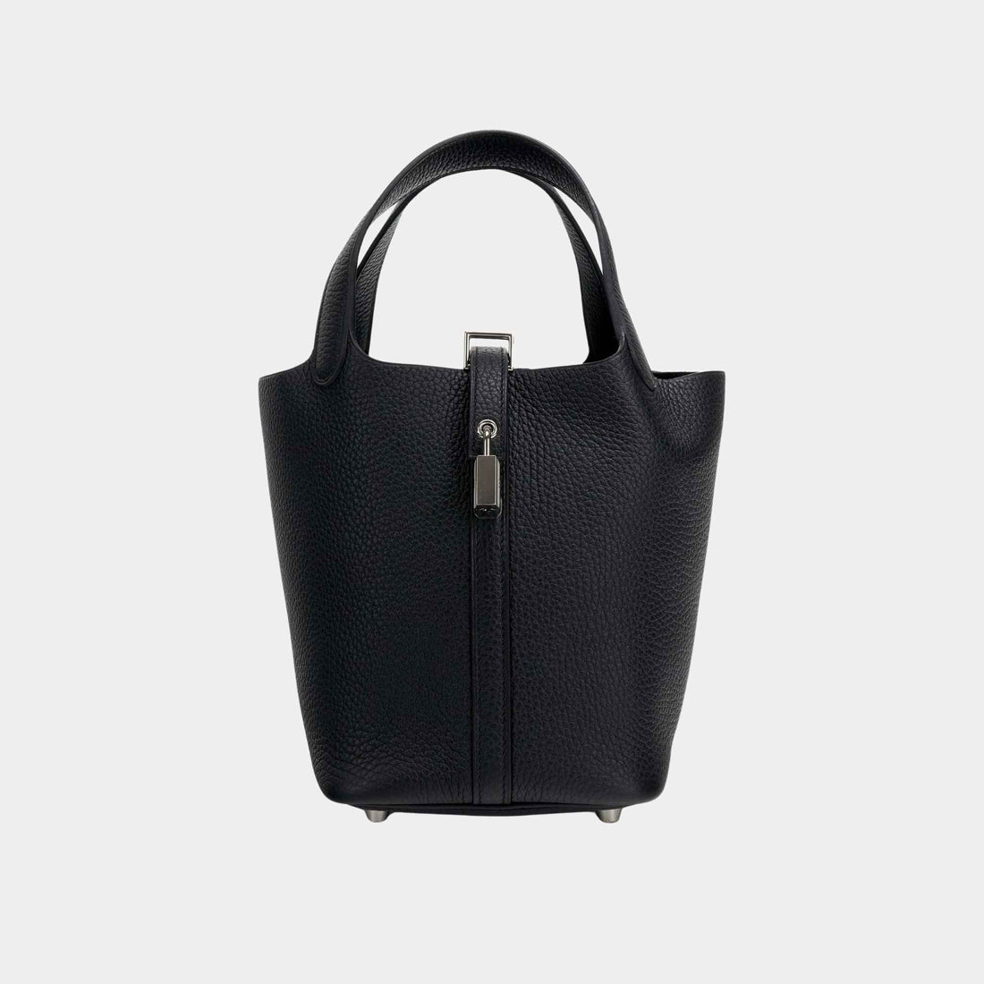 Hermes Picotin 18 Clemence Black PHW, Front
