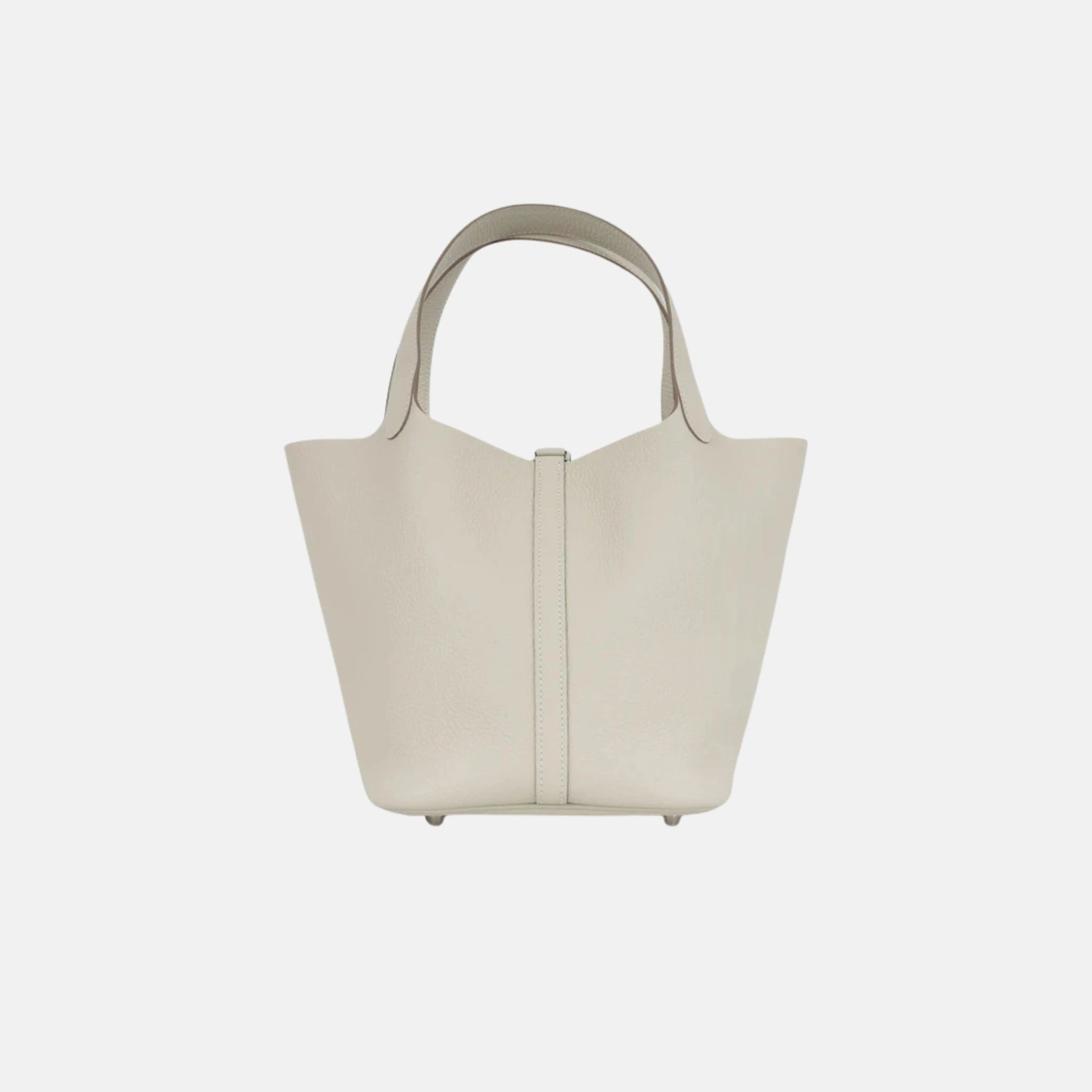 Hermes Picotin 22 Craie Clemence Leather PHW, Back