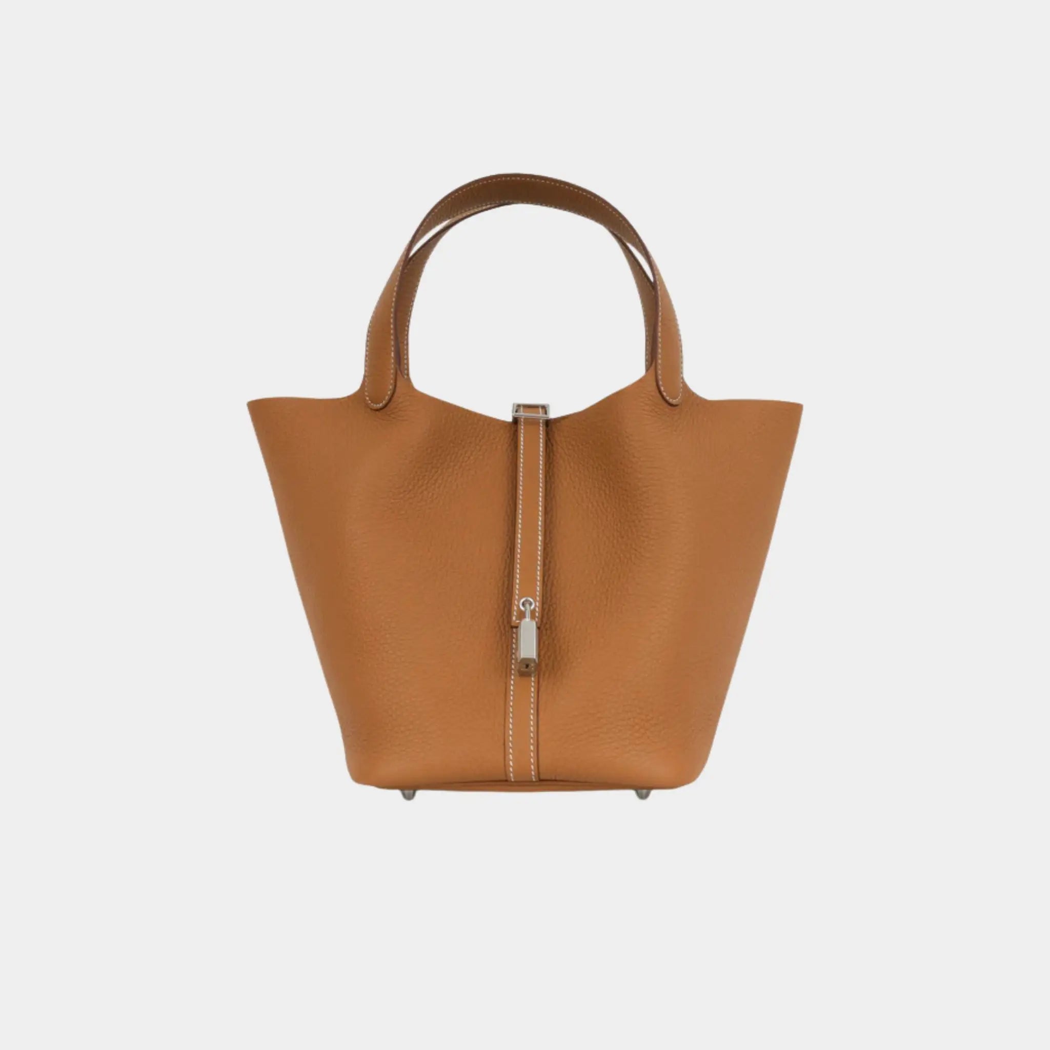 Hermes Picotin 22 Taurillon Clemence Gold PHW, Front