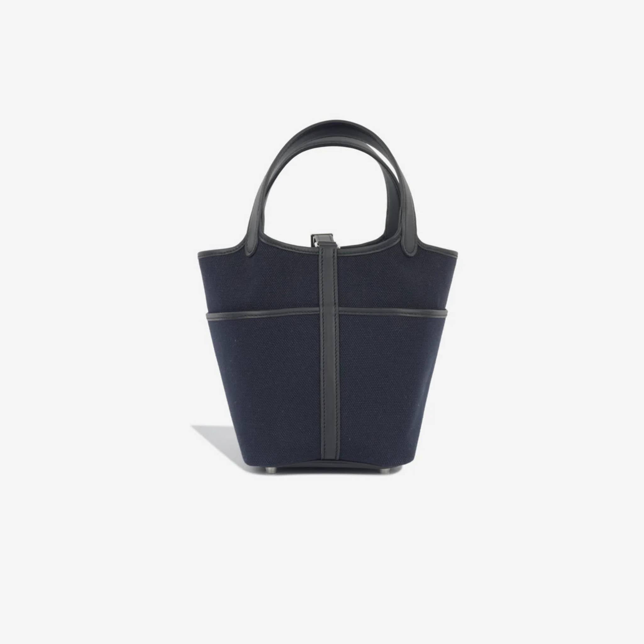 Hermes Picotin Cargo Bleu Nuit PHW, Back