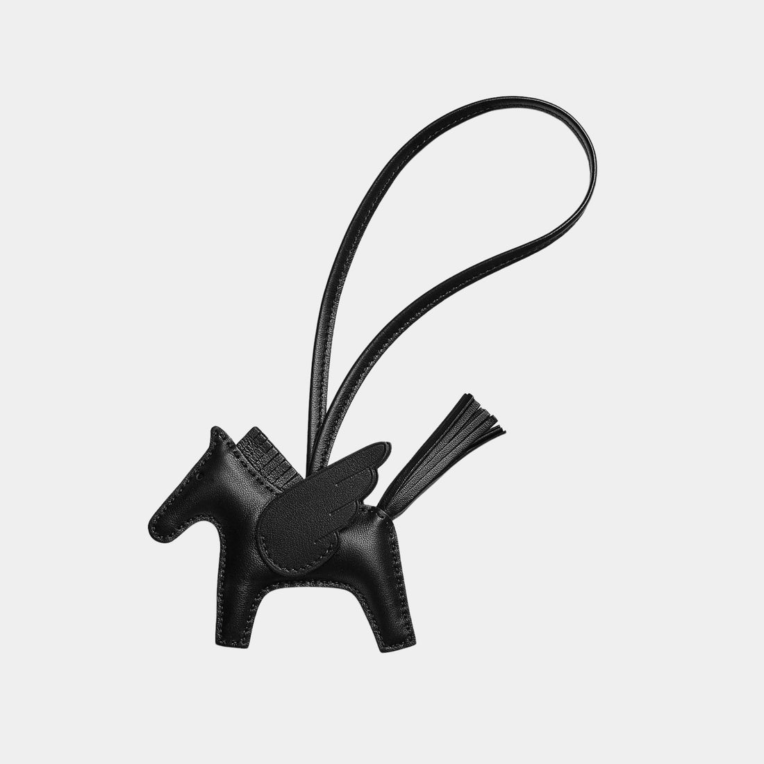 Hermes Rodeo Pegasus PM Charm, Noir