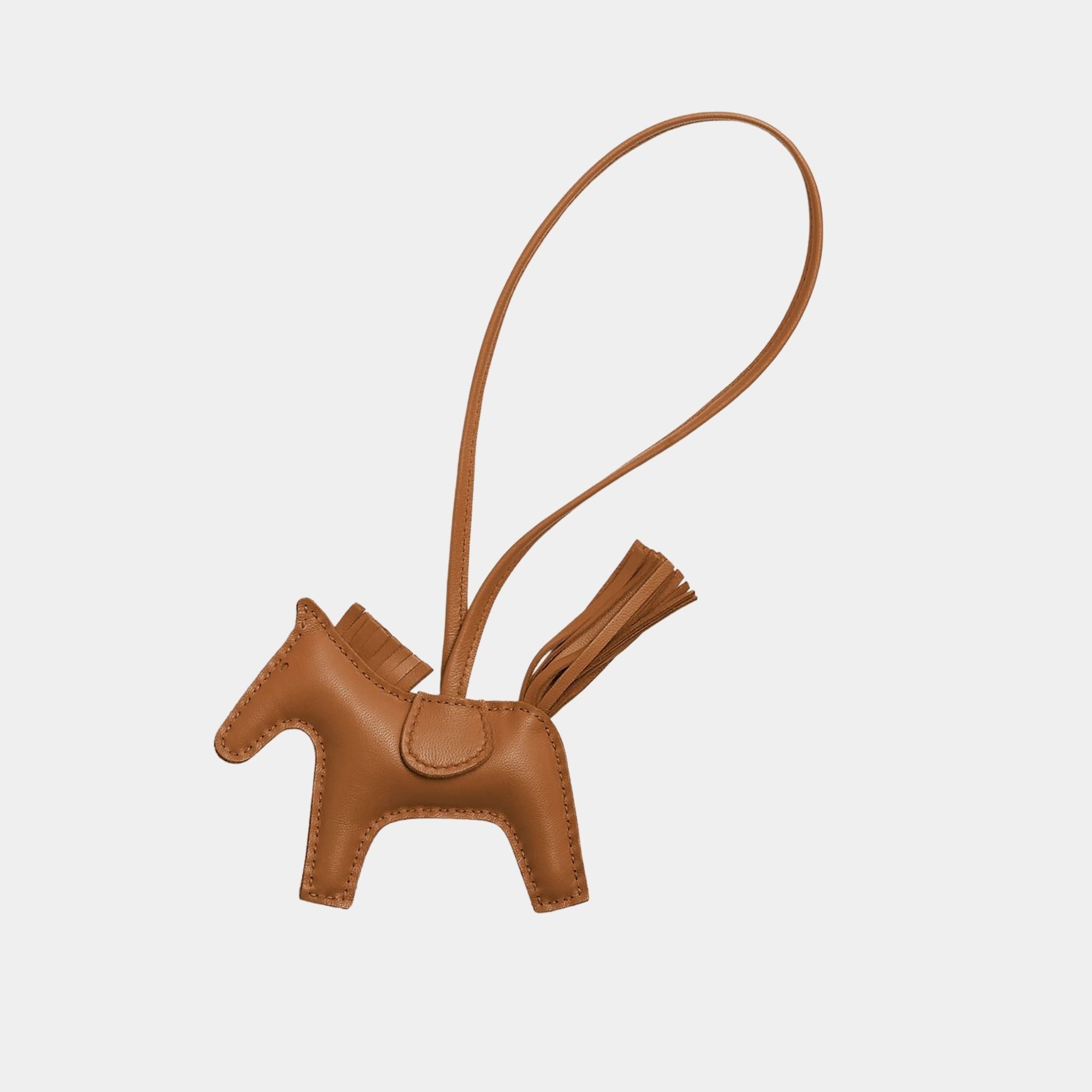 Hermes Rodeo PM Charm, Gold
