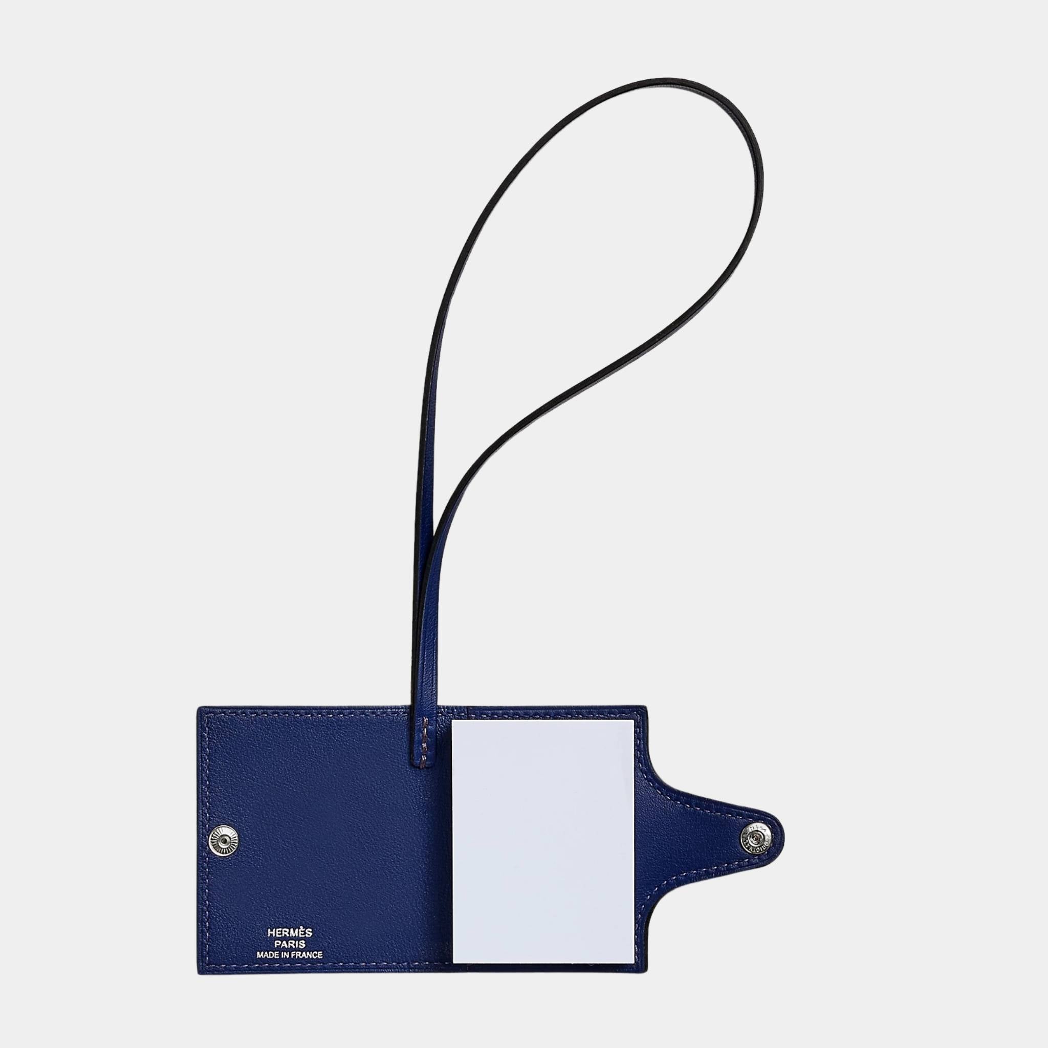 Hermes Ulysse Nano Charm in Evercolor Calfskin, Rouge Sellier, Inside