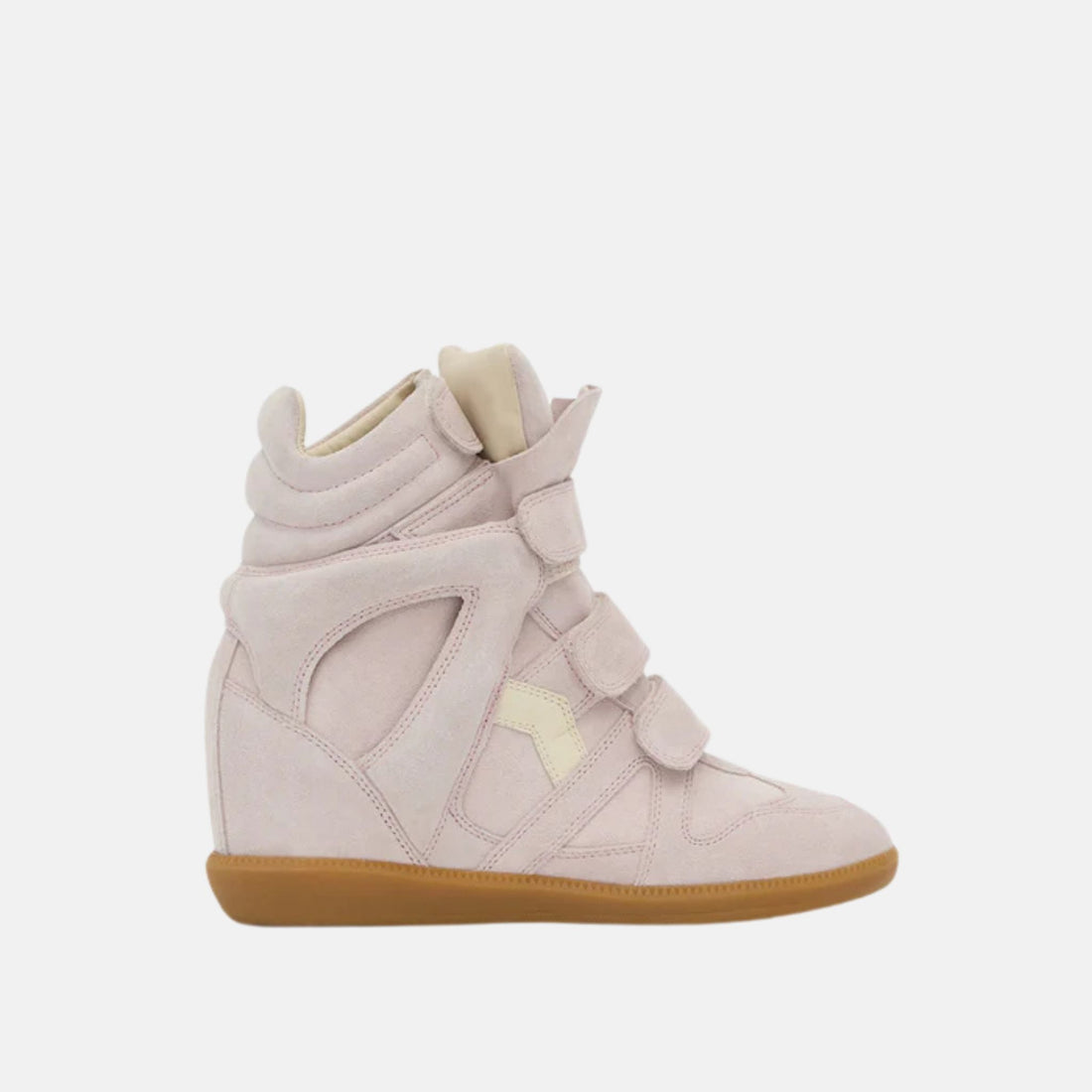 Isabel Marant Bekett Leather Wedge Sneakers, Side