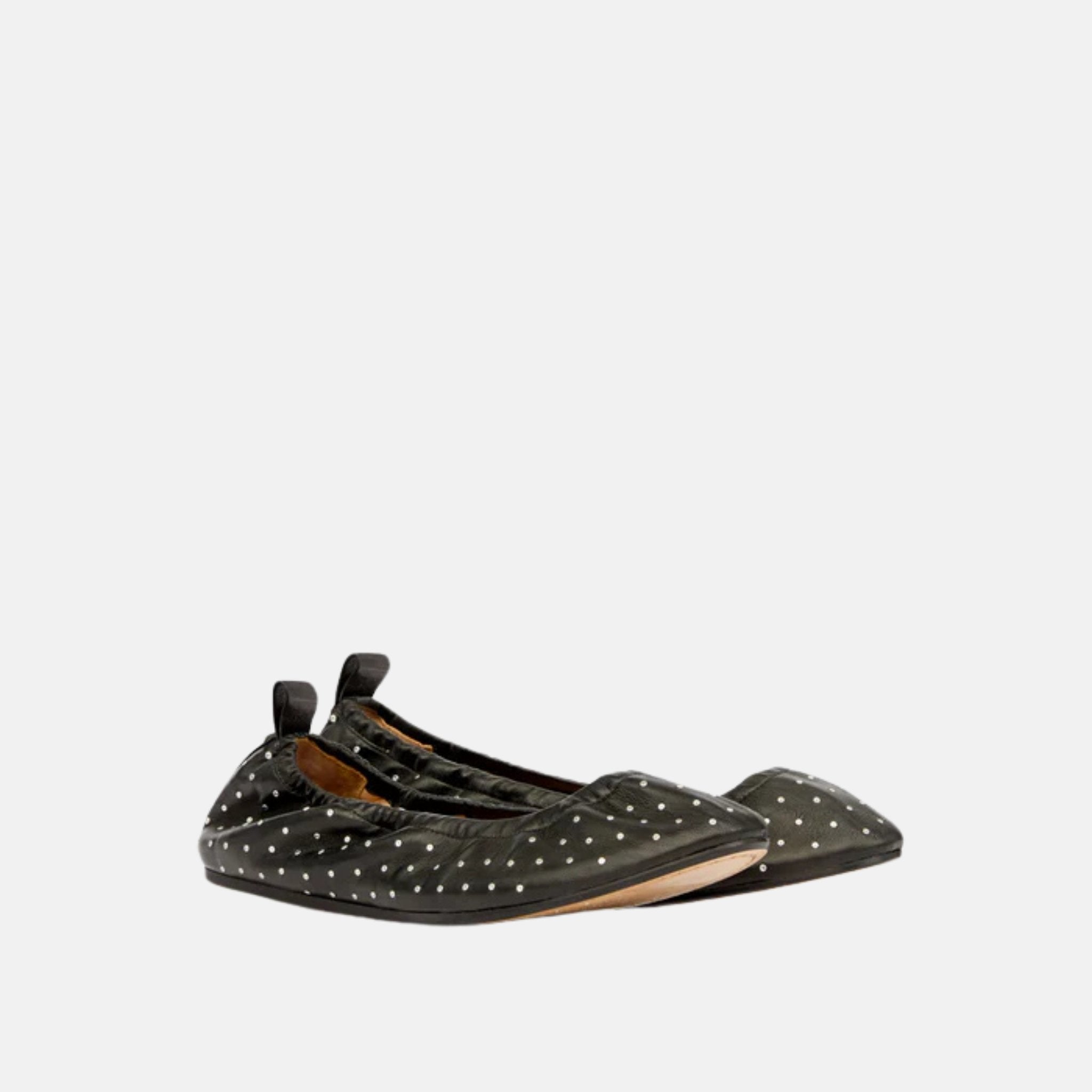 Isabel Marant Belna Studded Leather Ballet Flats, Front