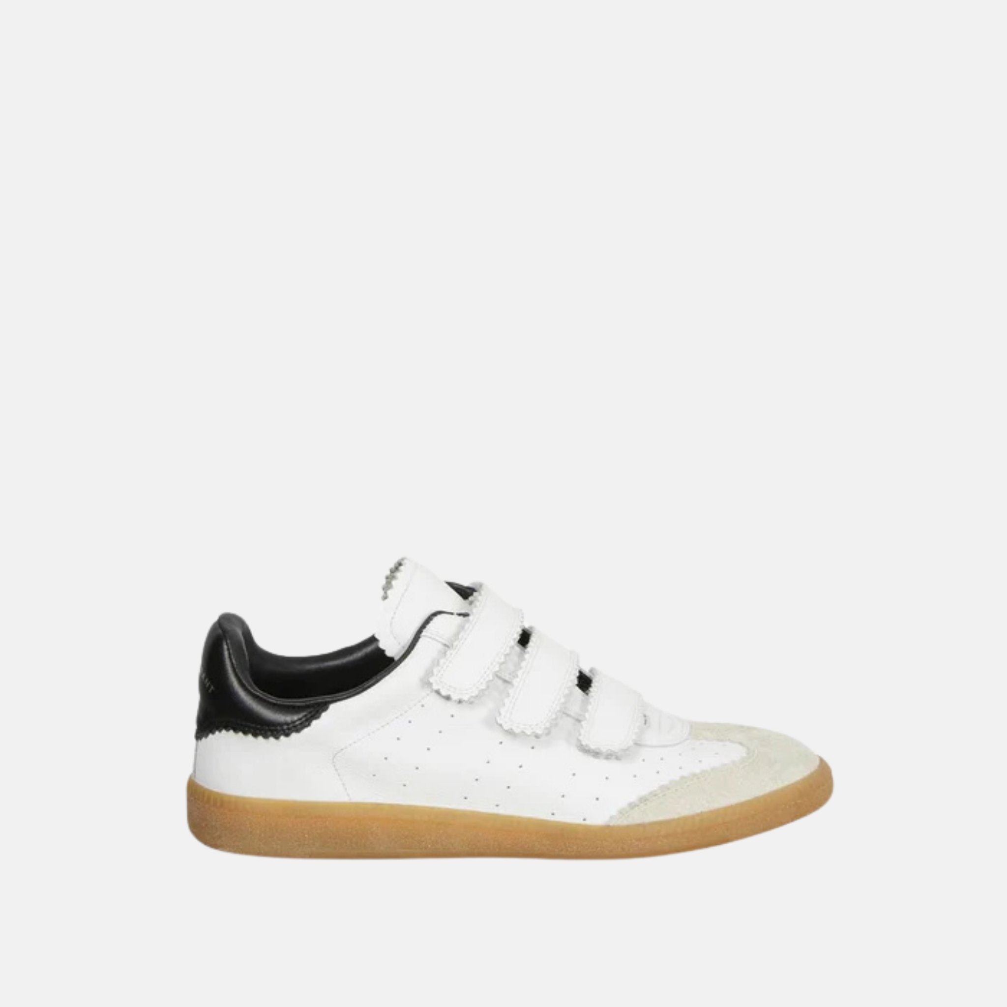 Isabel Marant Beth Low Top Sneakers In Leather, White, Side