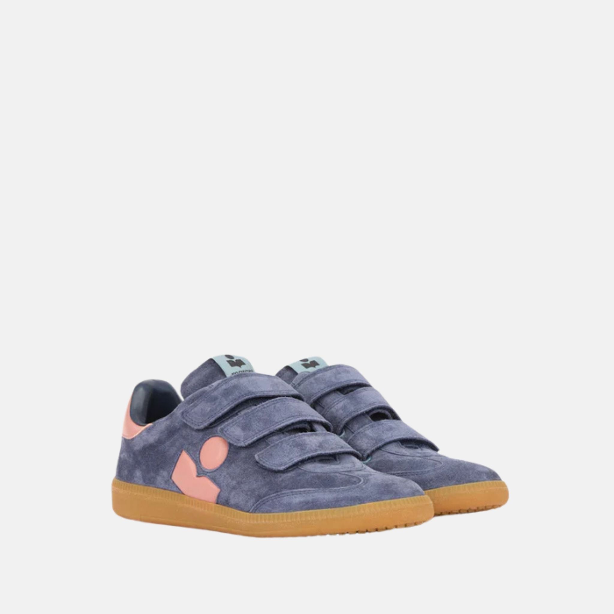 Isabel Marant Beth Low Top Sneakers In Suede Leather, Blue, Front