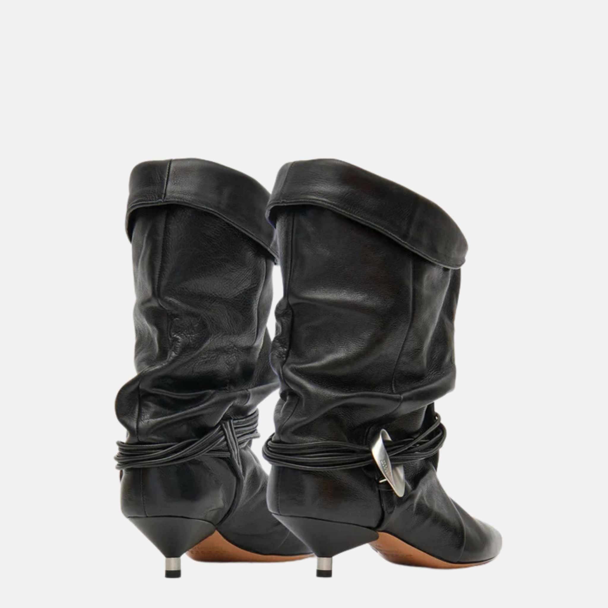 Isabel Marant Edrika Draped Boots With Jewels, Back