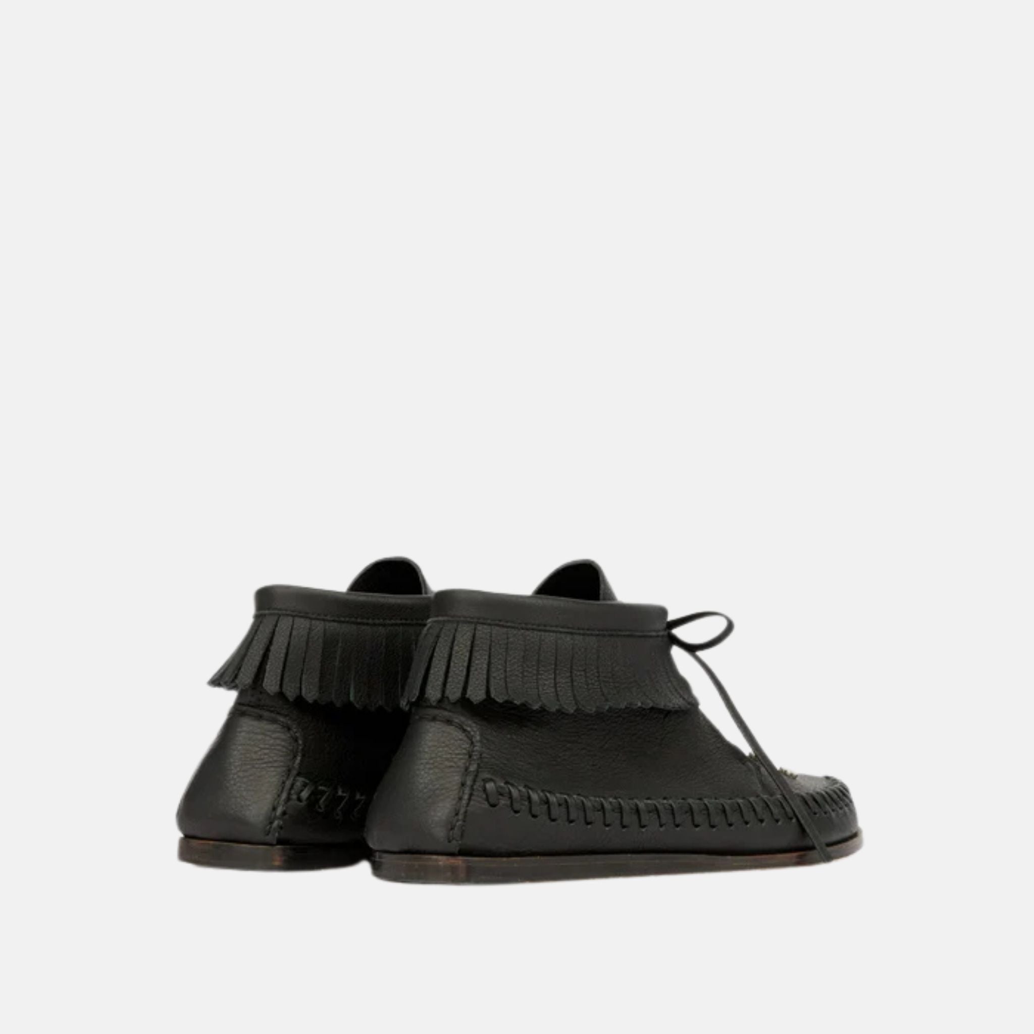 Isabel Marant Felsa High Top Full Grain Leather Loafers, Back