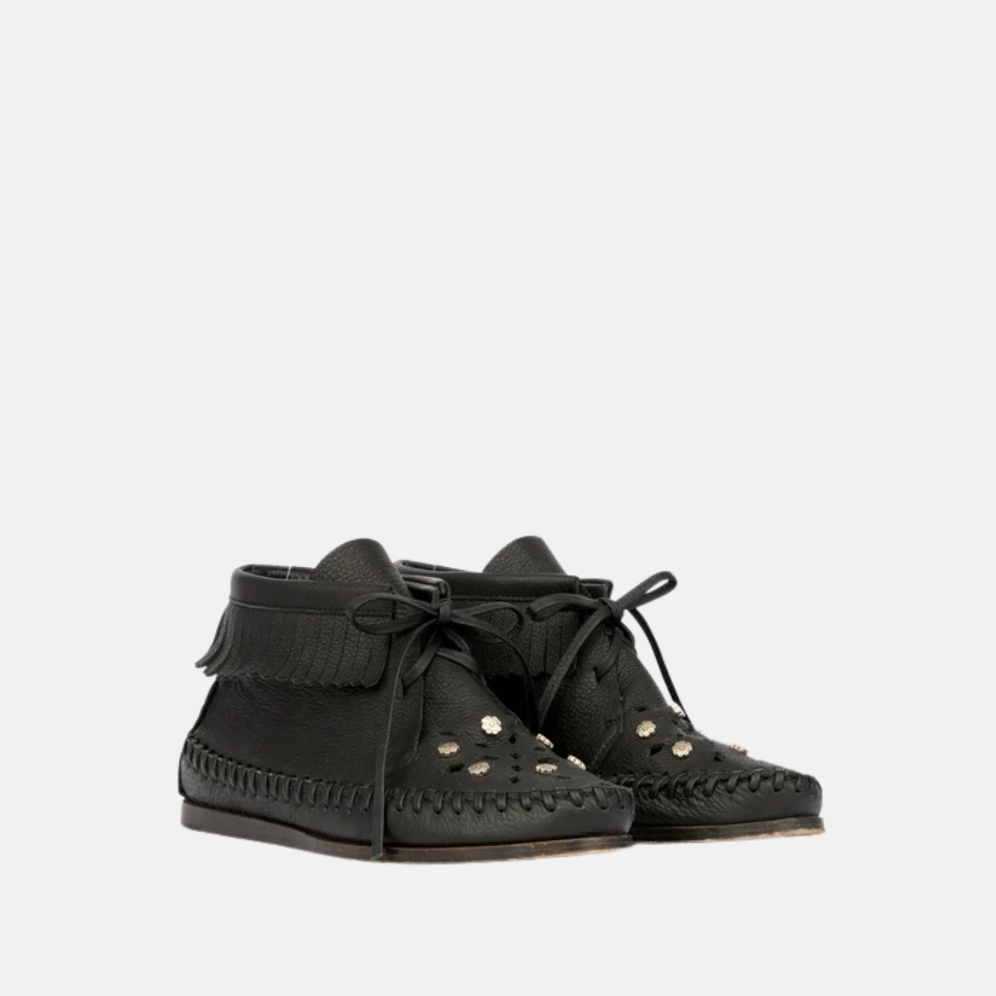 Isabel Marant Felsa High Top Full Grain Leather Loafers, Front
