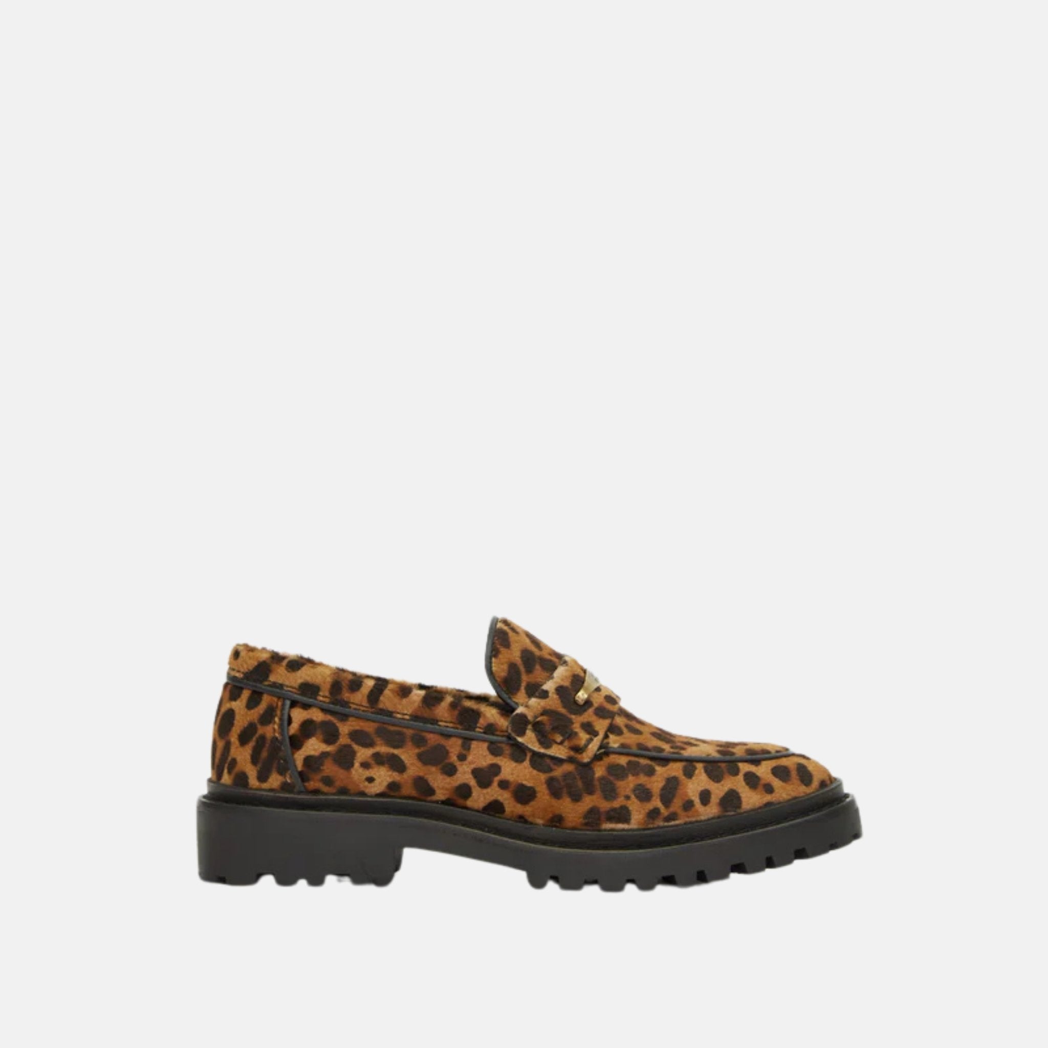 Isabel Marant Fitza Printed Leather Loafers, Side