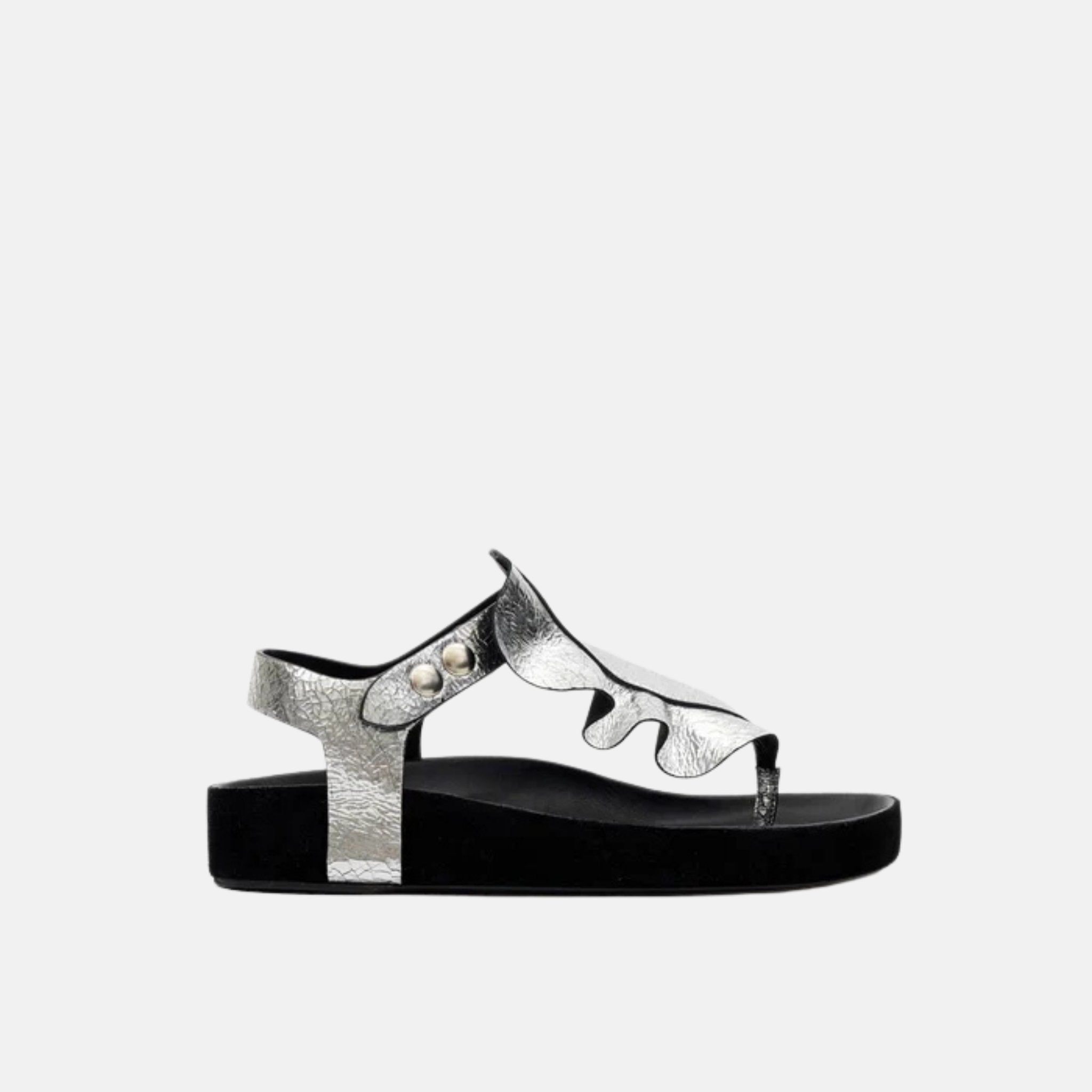 Isabel Marant Isela Flat Leather Sandals, Side