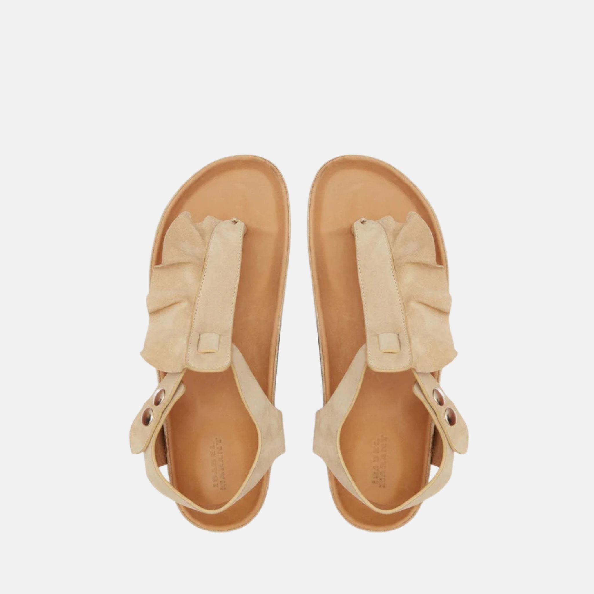 Isabel Marant Isela Flat Sandals In Leather, Top