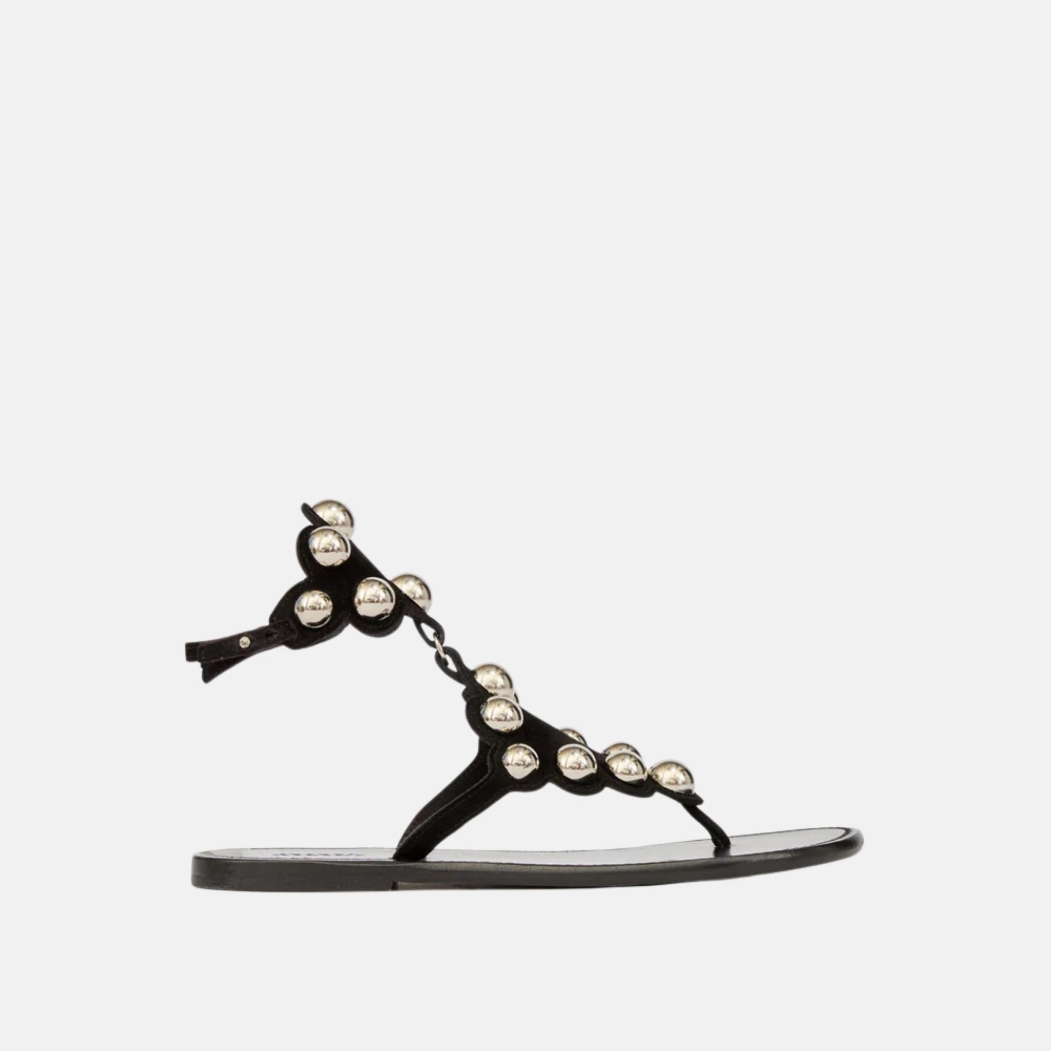 Isabel Marant Velvee Jeweled Sandals In Suede Leather, Side