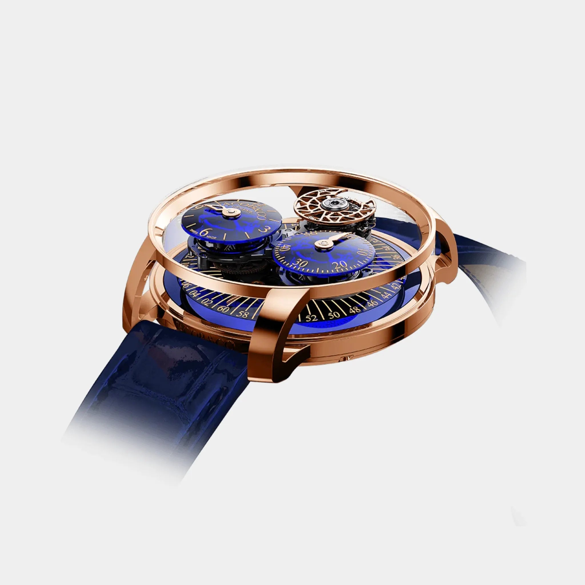 Jacob & Co Astronomia Regulator Blue Rose Gold, Side