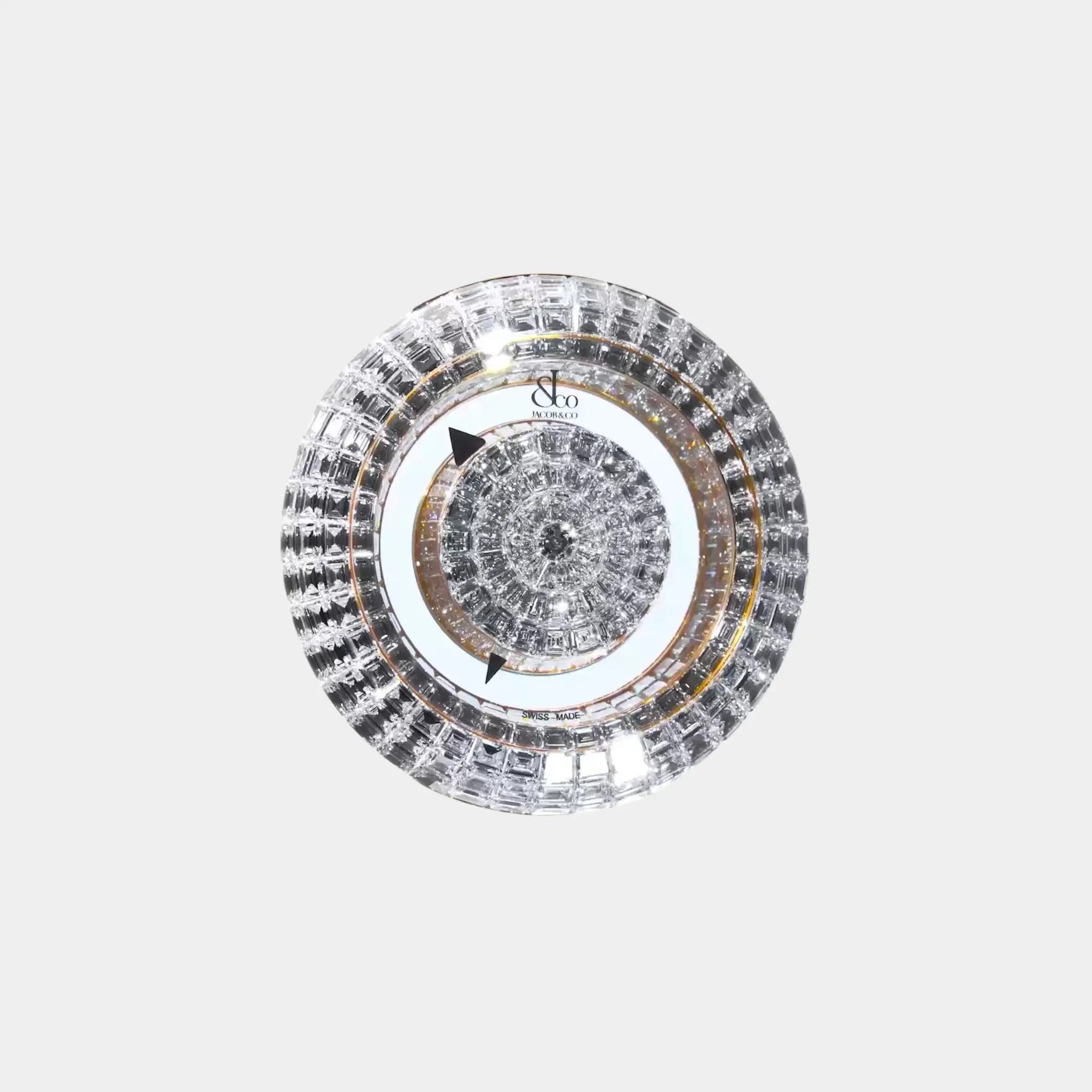 Jacob & Co. Brilliant Mystery 44mm Diamonds Rose Gold, Case