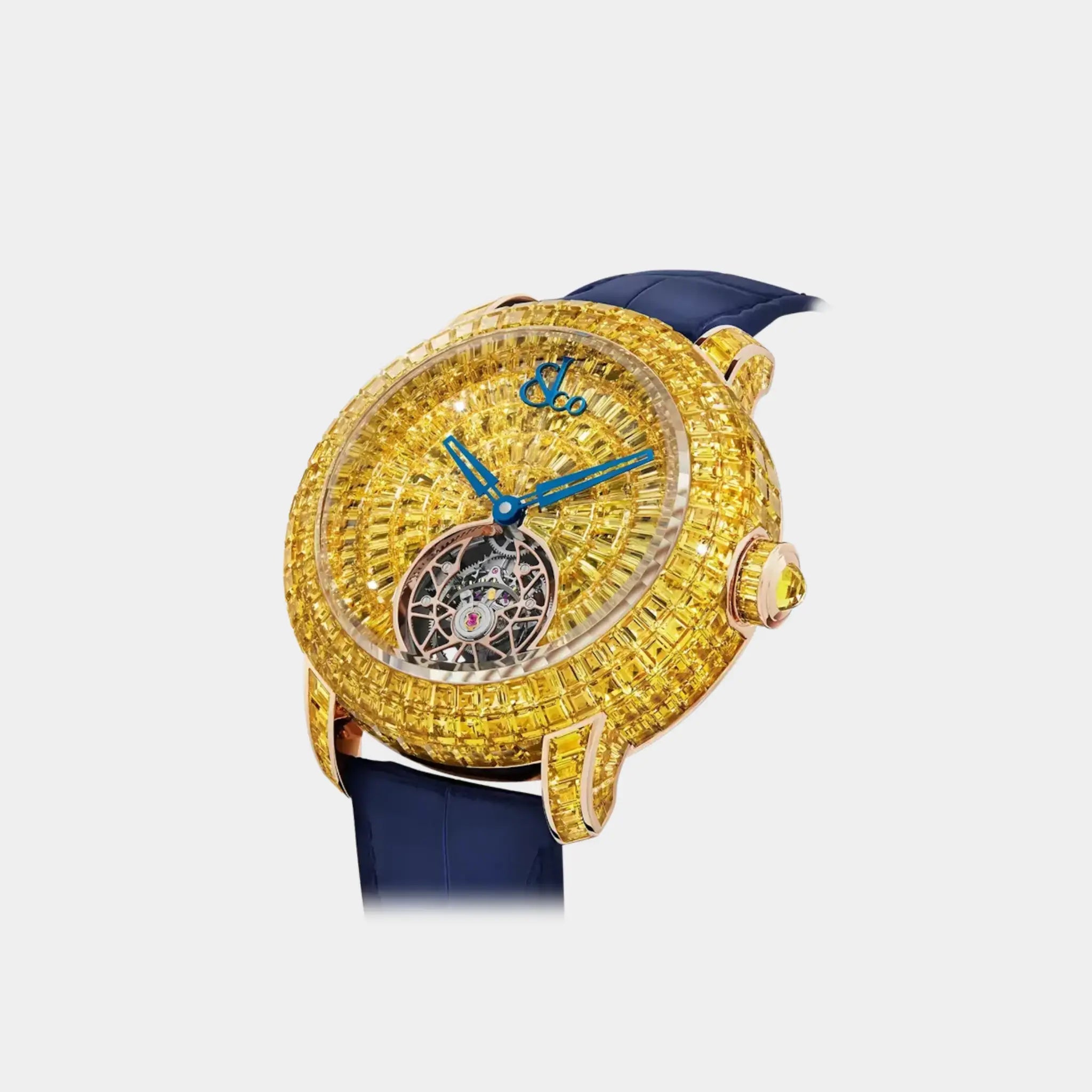 Jacob & Co Caviar Tourbillon Yellow Sapphires CV310.40.AA.AB.A, Side
