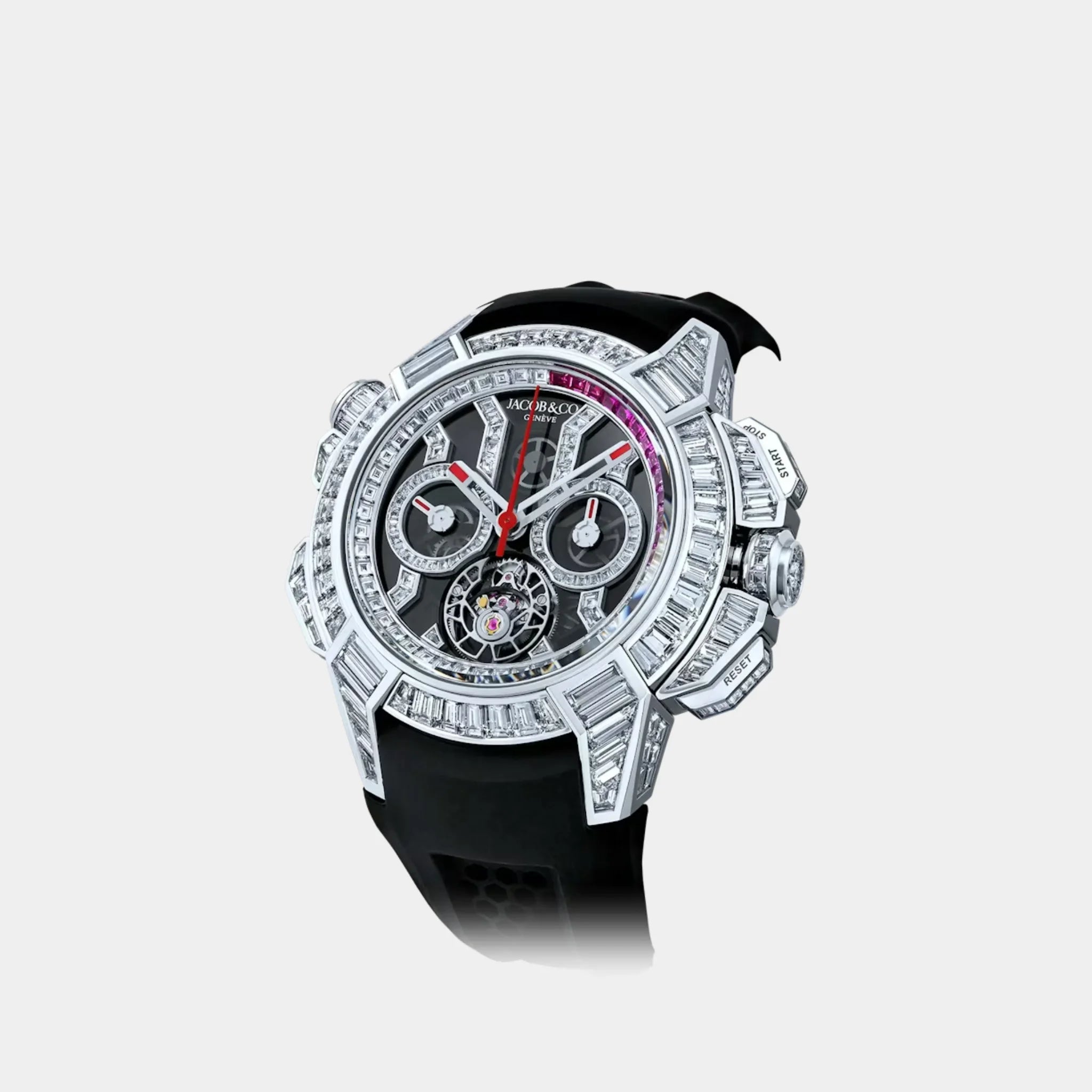 Jacob & Co Epic X Chrono Tourbillon Baguette Black Crystal