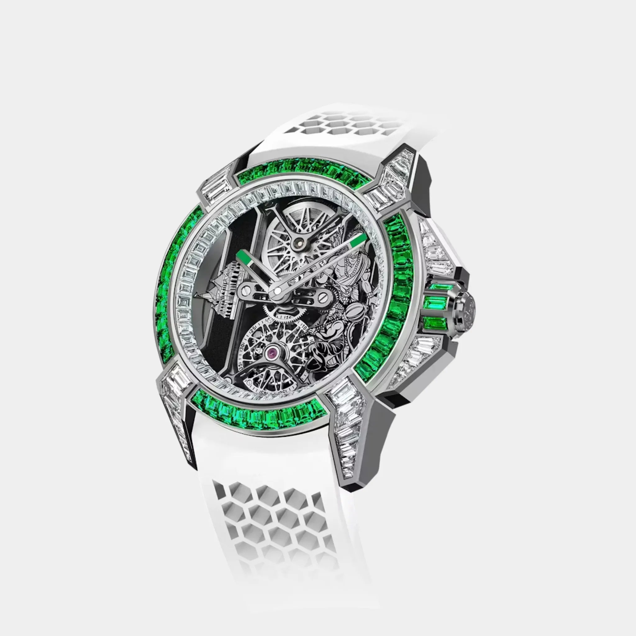 Jacob & Co. Epic X Tourbillon Baguette Sandawana Emeralds