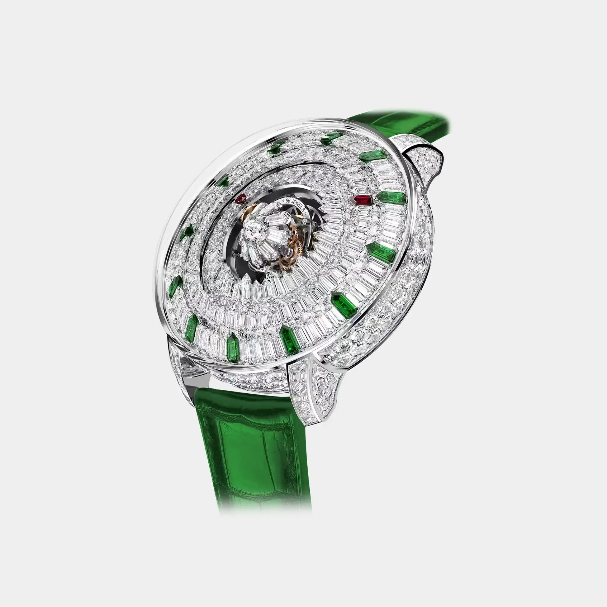 Jacob & Co. The Mystery Tourbillon 44MM Tsavorites and White Diamonds