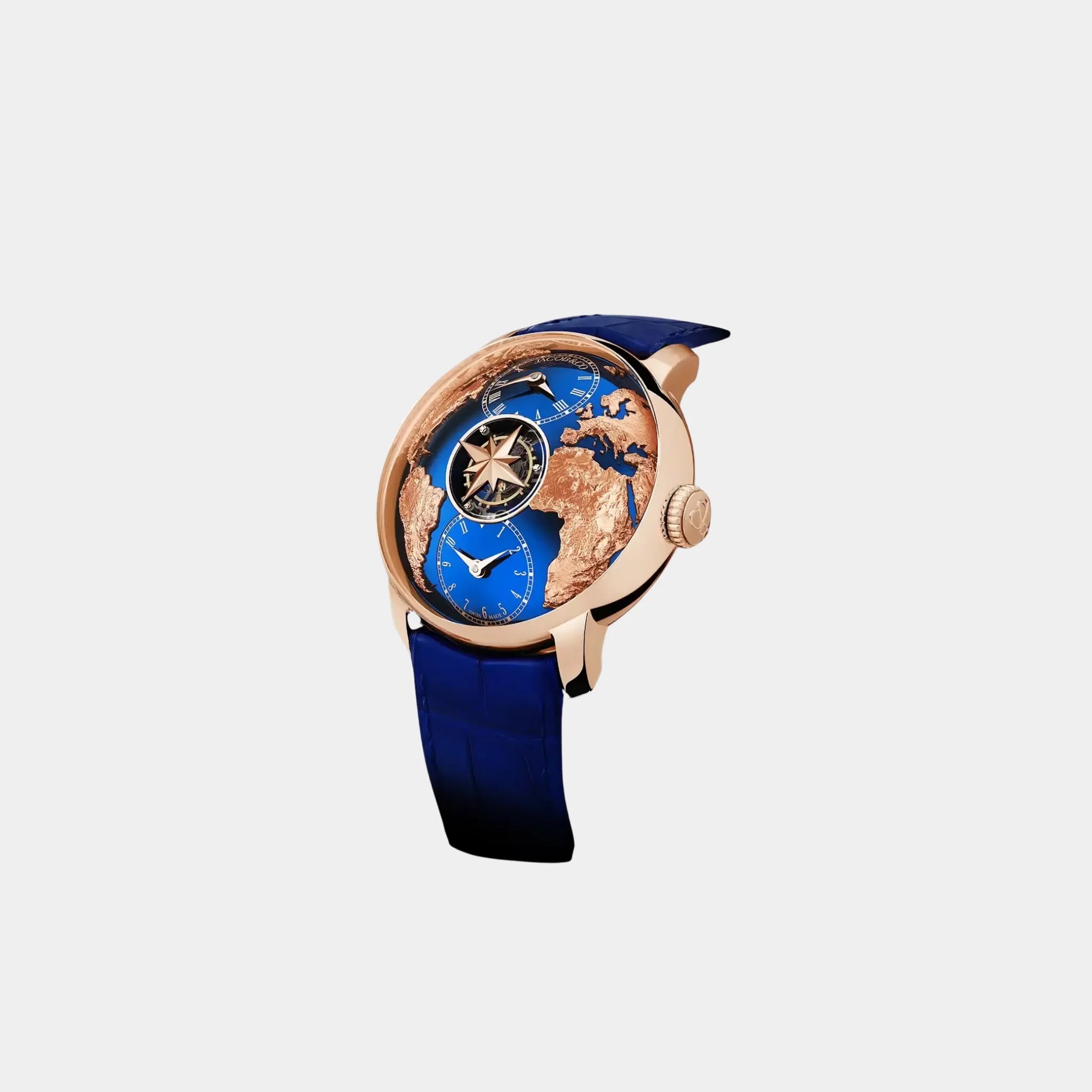 Jacob & Co. The World Is Yours Dual Time Zone Tourbillon Rose Gold, Side