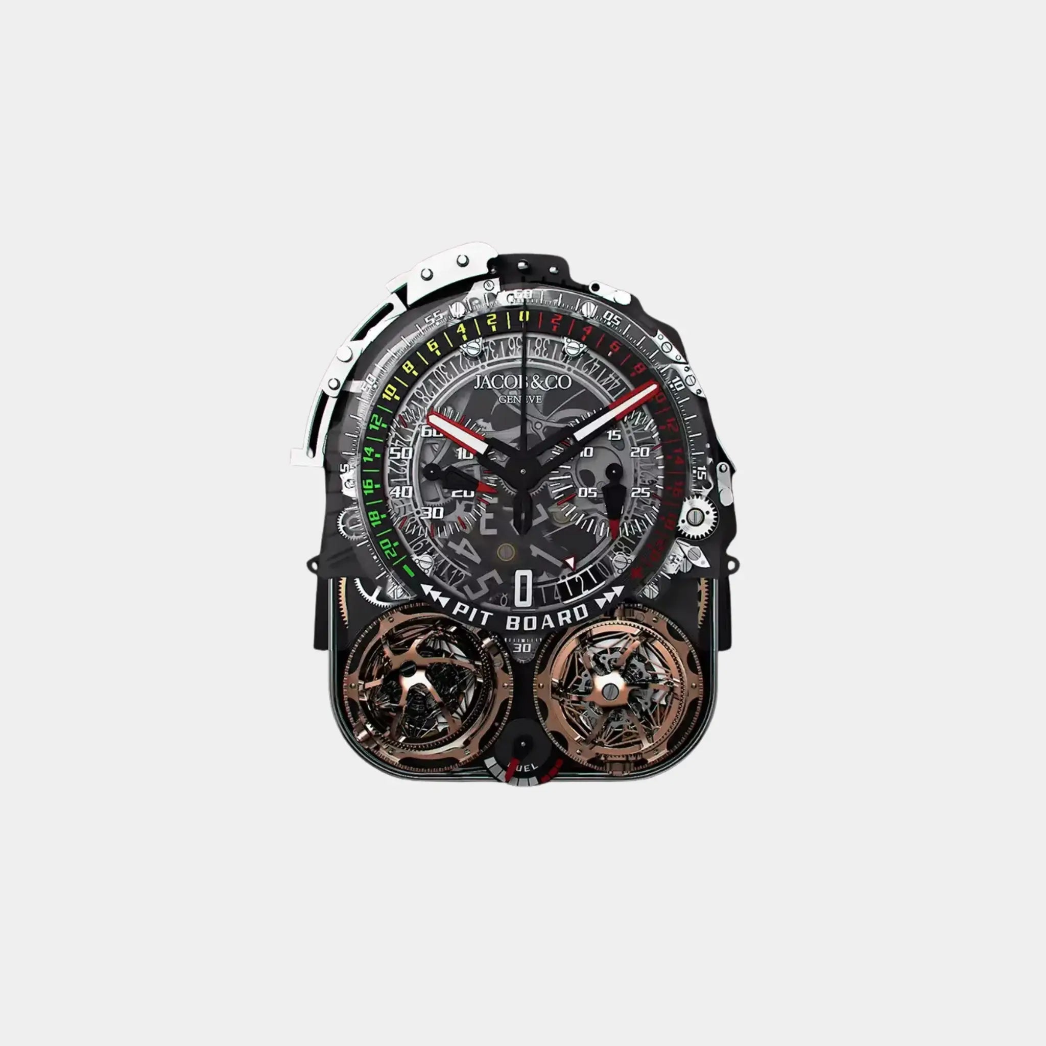 Jaco & Co. Twin Turbo Furious Baguette Rose Gold TT800.40.BD.AB.A, Dial