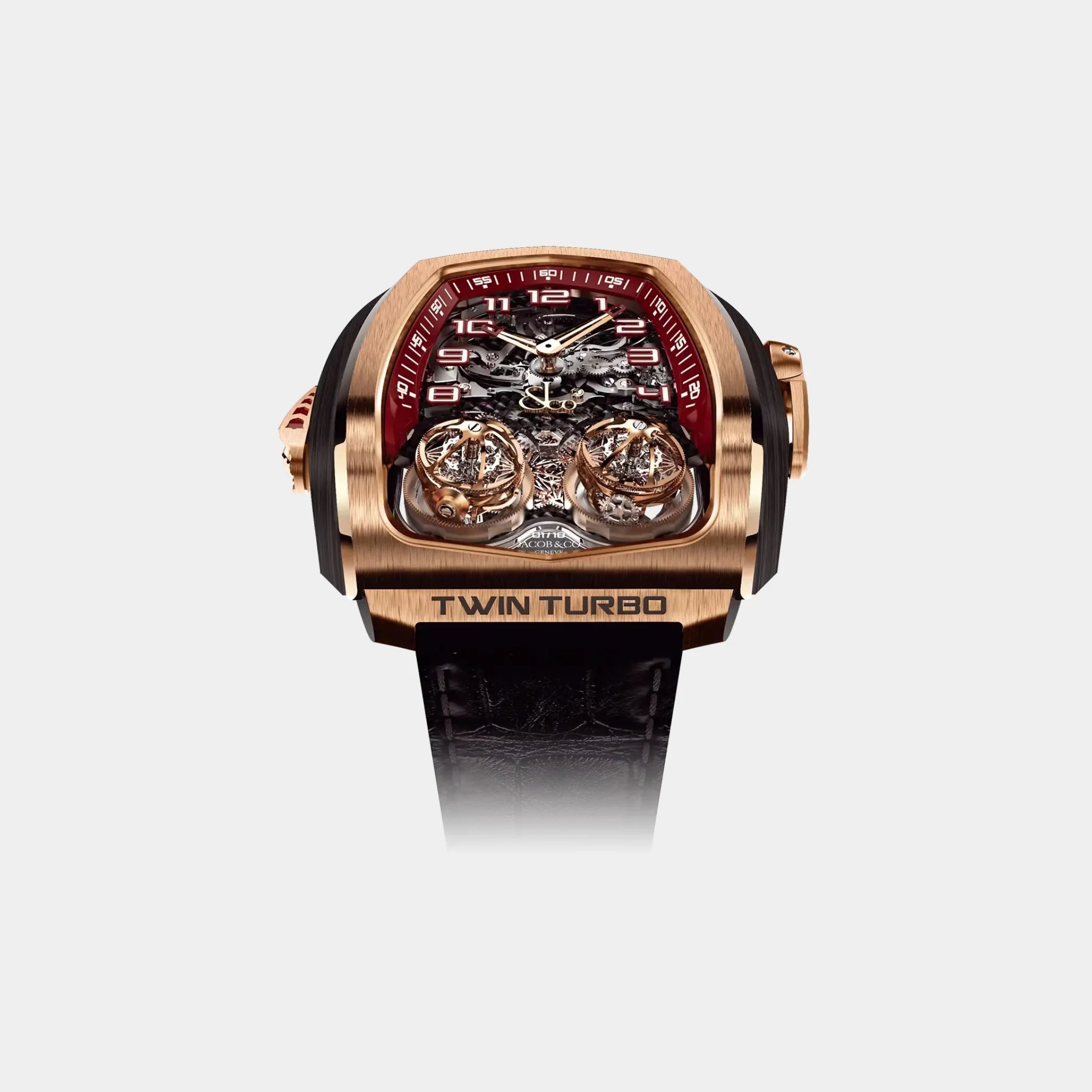 Jacob & Co. Twin Turbo Rose Gold TT100.40.NS.NK.D, Front