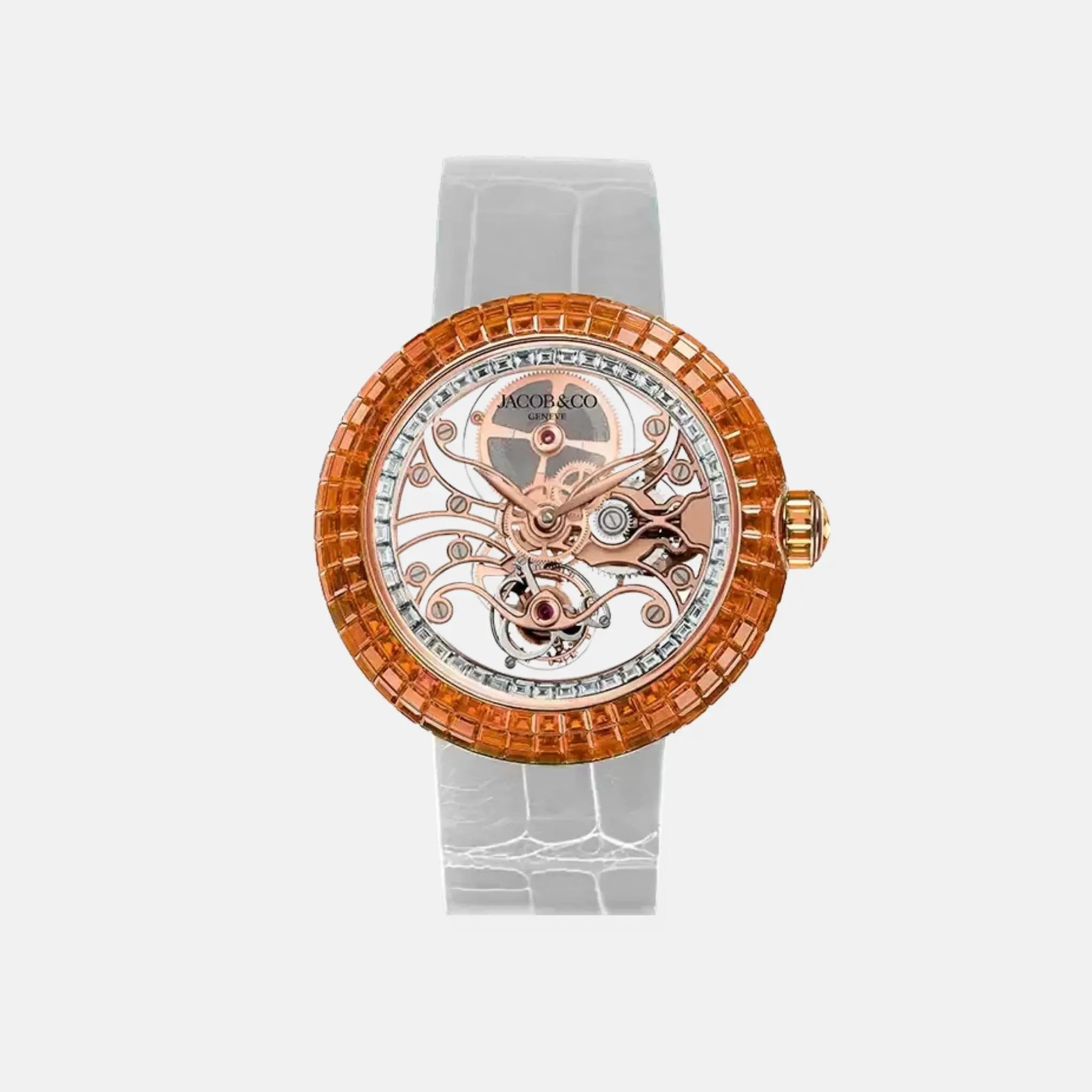 Jacob & Co Brilliant Skeleton Baguette Rose Gold BT542.40.AB.UA.A