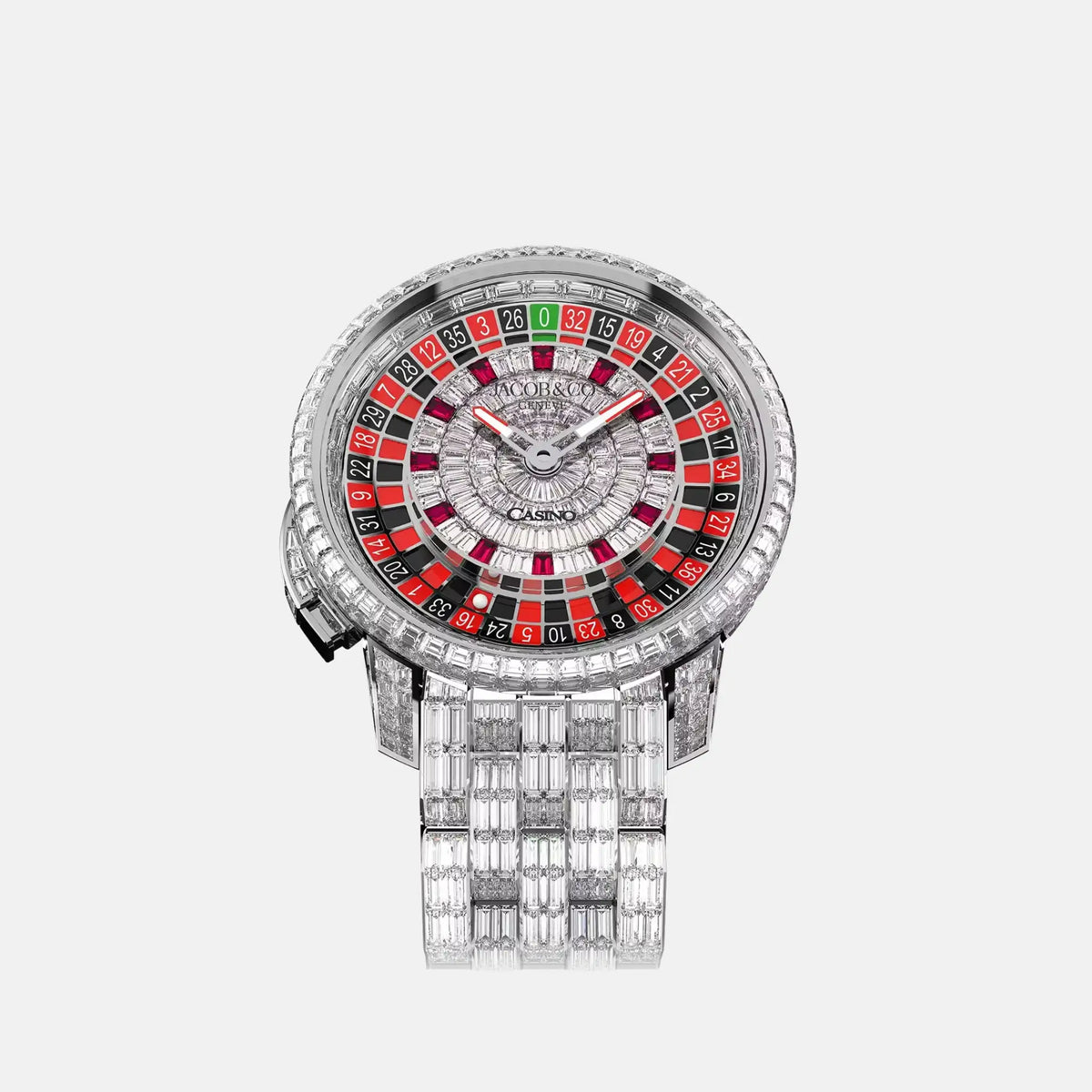 Jacob & Co Casino Tourbillon White Gold Bracelet CA800.39.BD.BB.A39BD