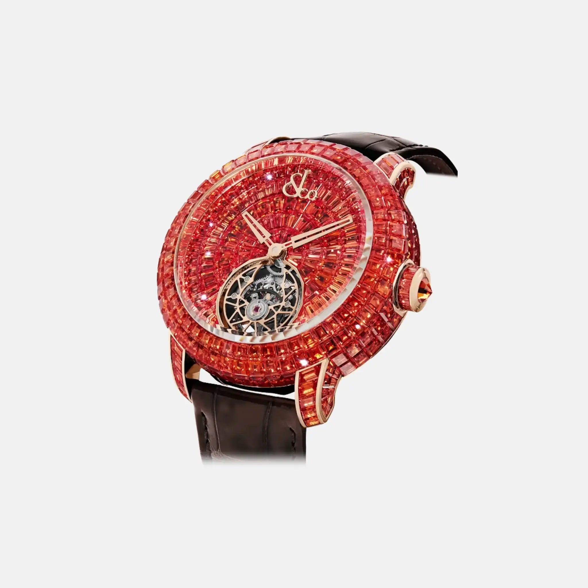 Jacob & Co Caviar Tourbillon Orange Sapphires 44mm CV310.40.AB.AA.A