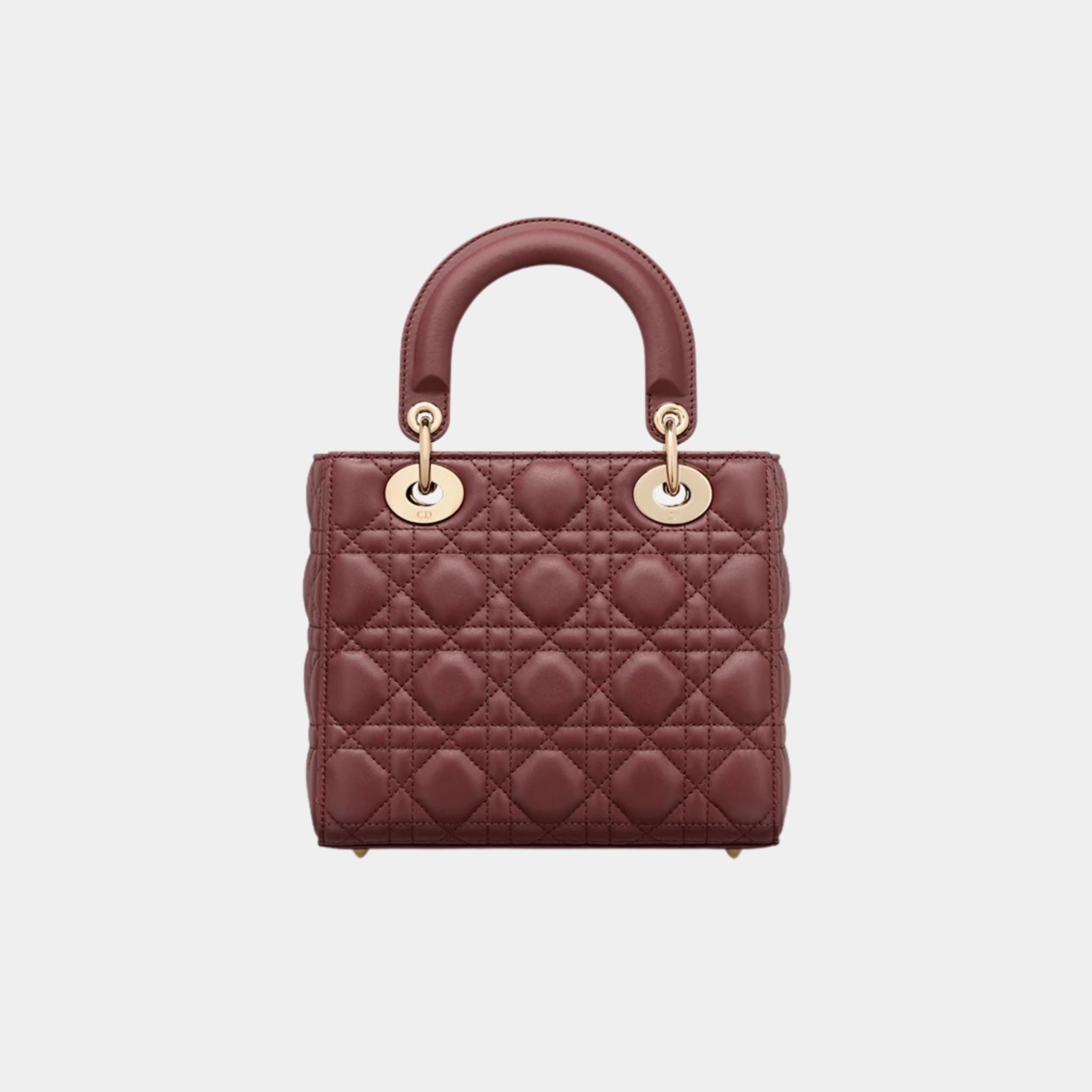 Lady Dior My ABCDior Small Bag Cannage Lambskin, Dahlia Red, Back