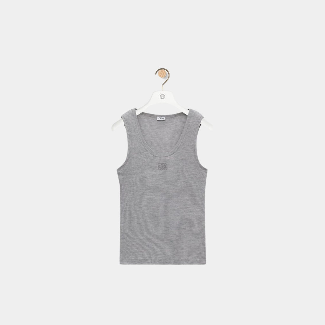 Loewe Anagram Tank Top in Silk, Front