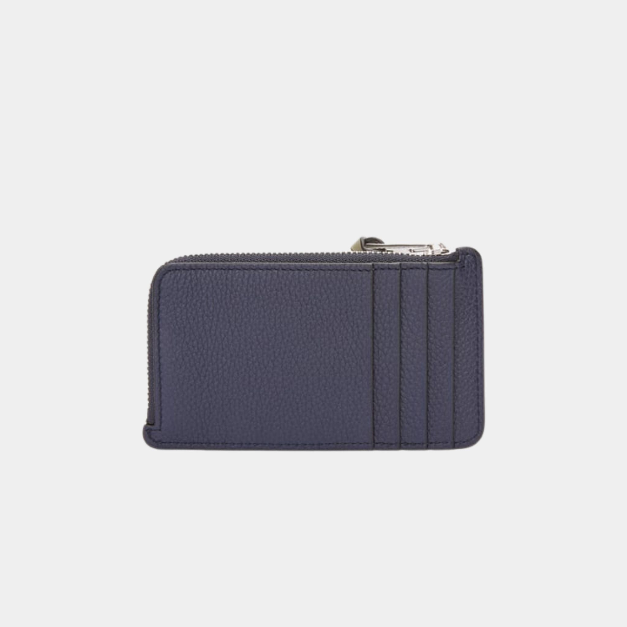 Loewe Coin Cardholder In Soft Grained Calfskin, Abyss Blue, Back