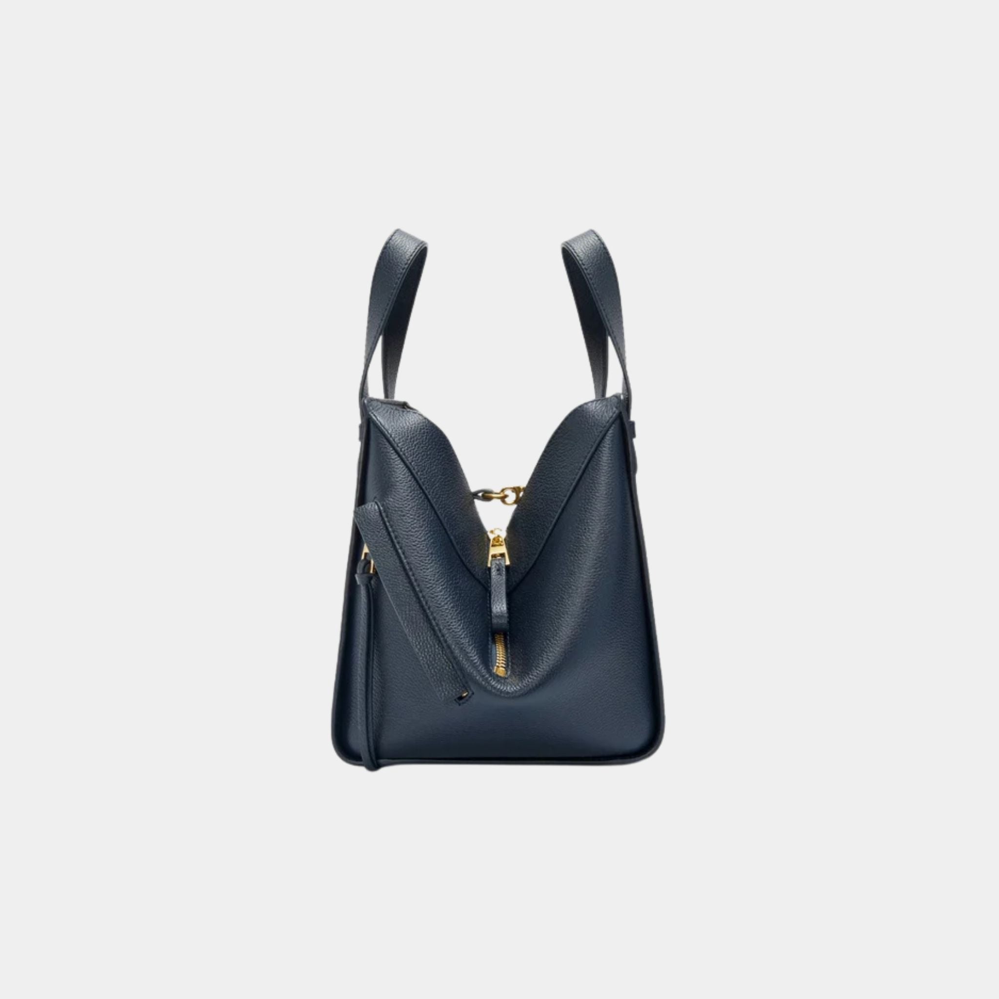 Loewe Compact Hammock Bag In Soft Grained Calfskin, Deep Navy, Side