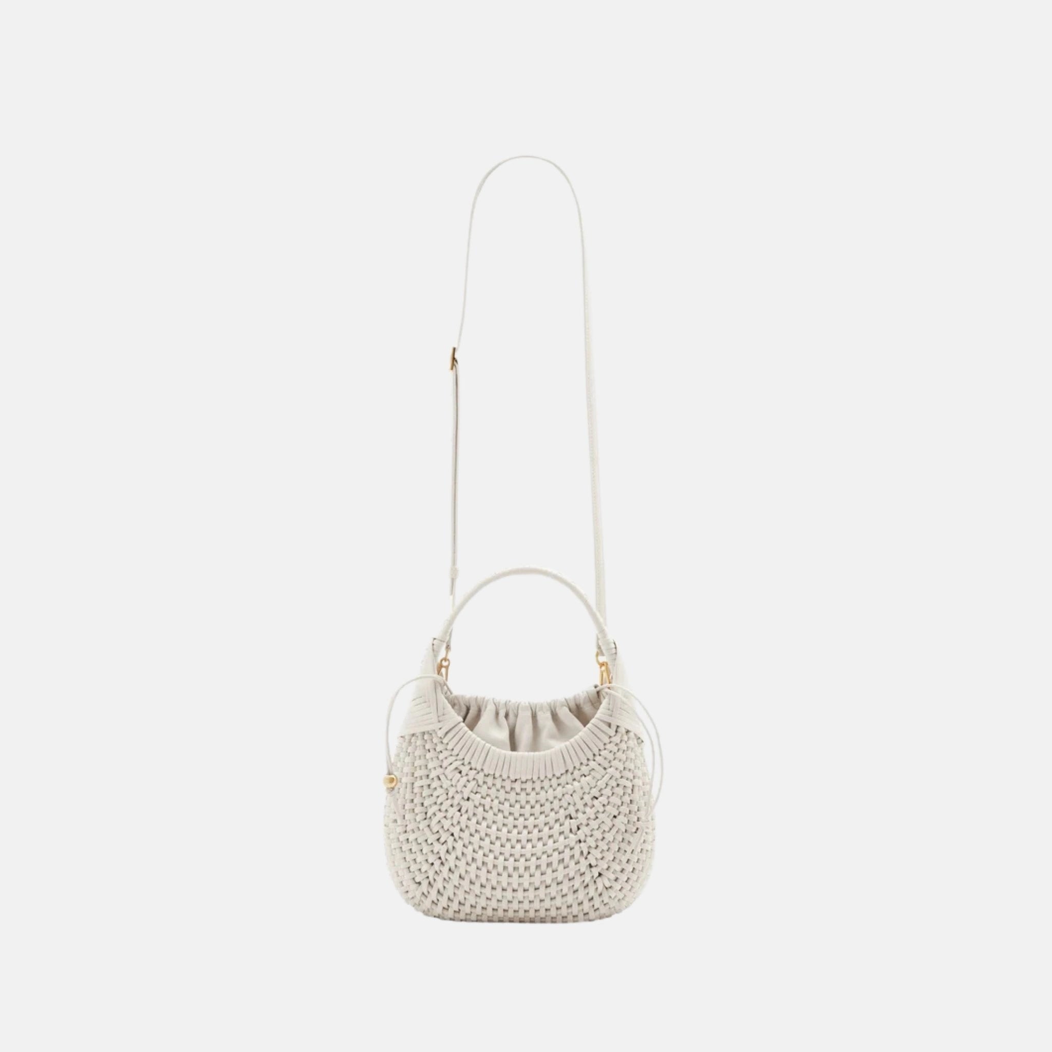 Loewe Diamond Hobo Bag in Calfskin, Soft white, Full