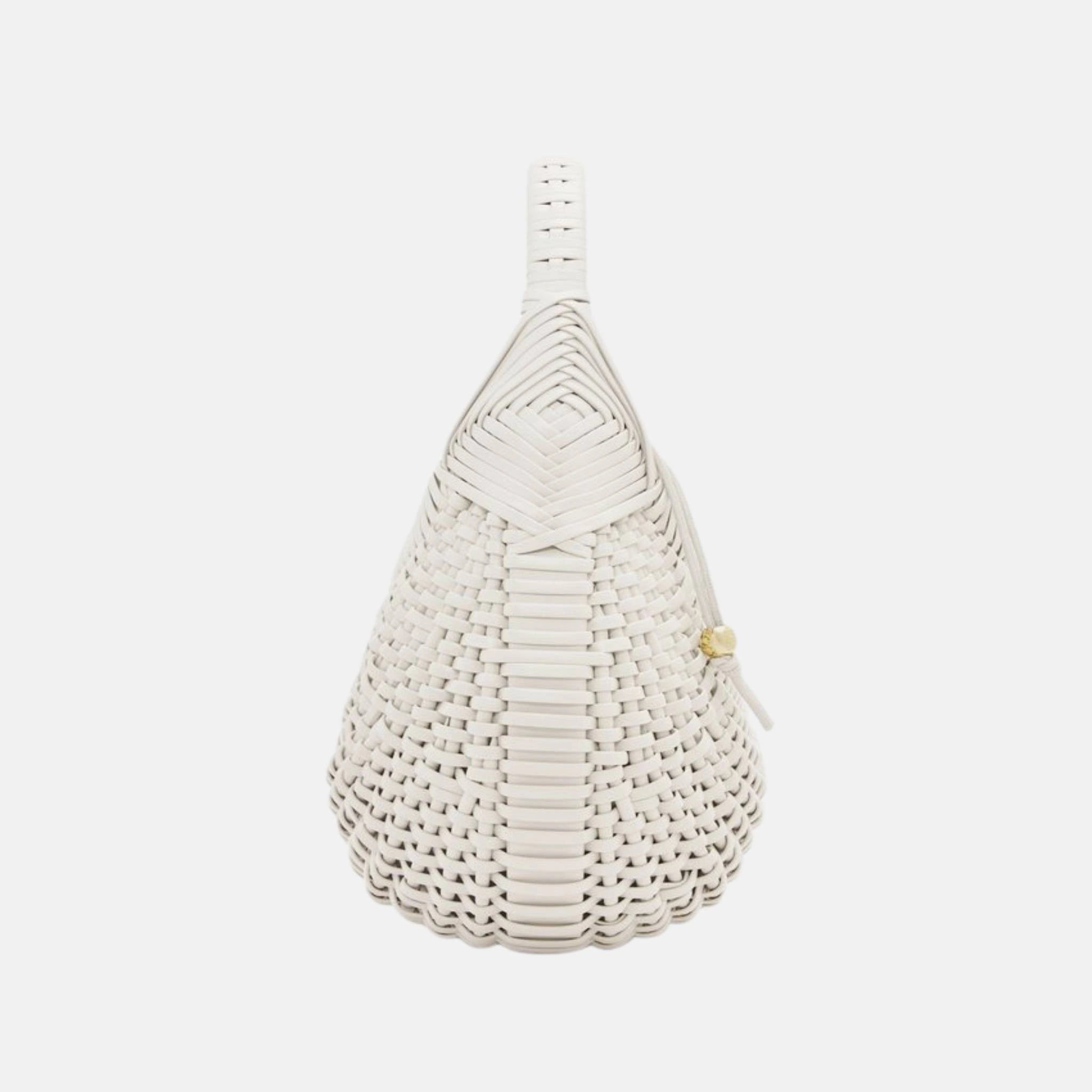 Loewe Diamond Hobo Bag in Calfskin, Soft white, Side