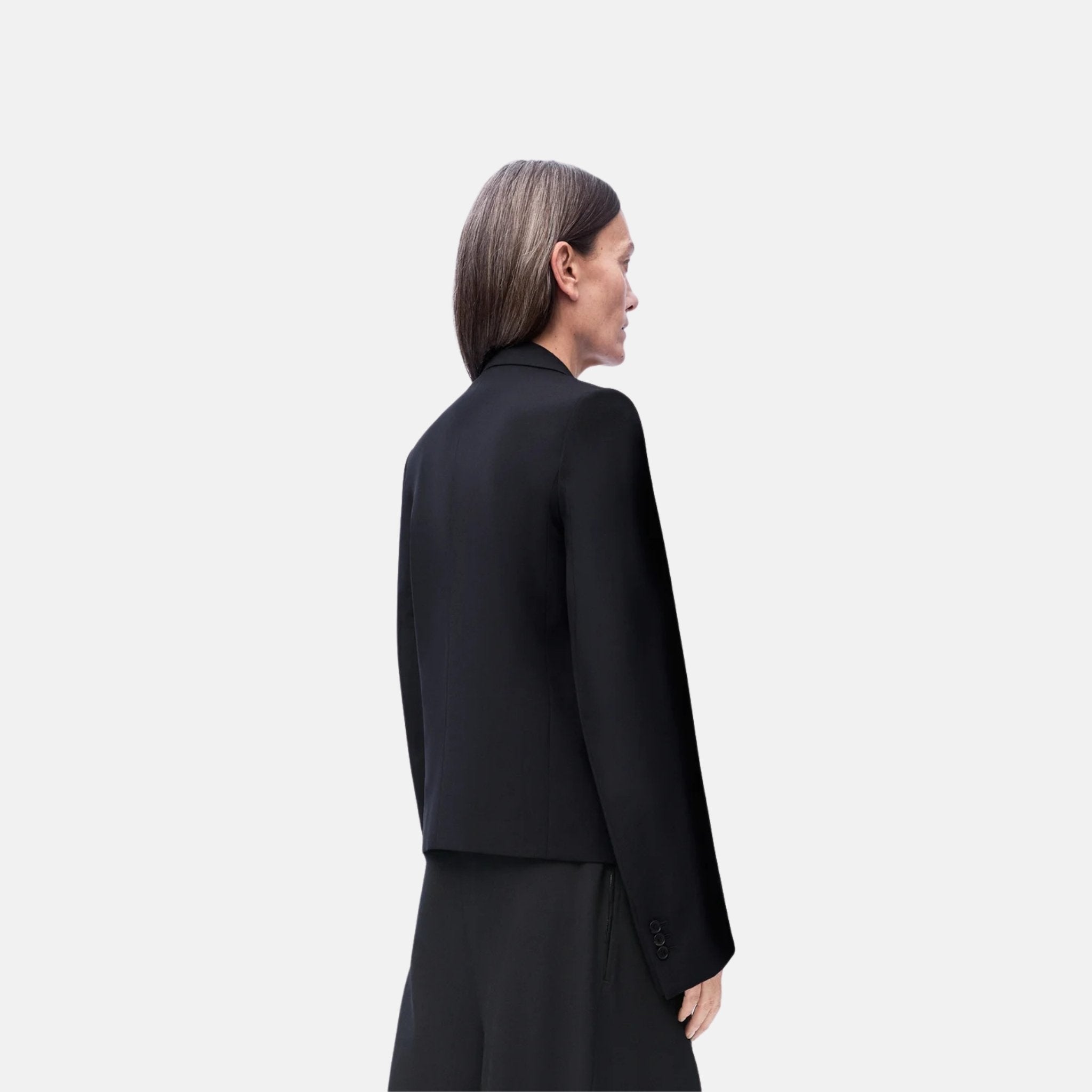 Loewe Jacket In Wool, Black, Back