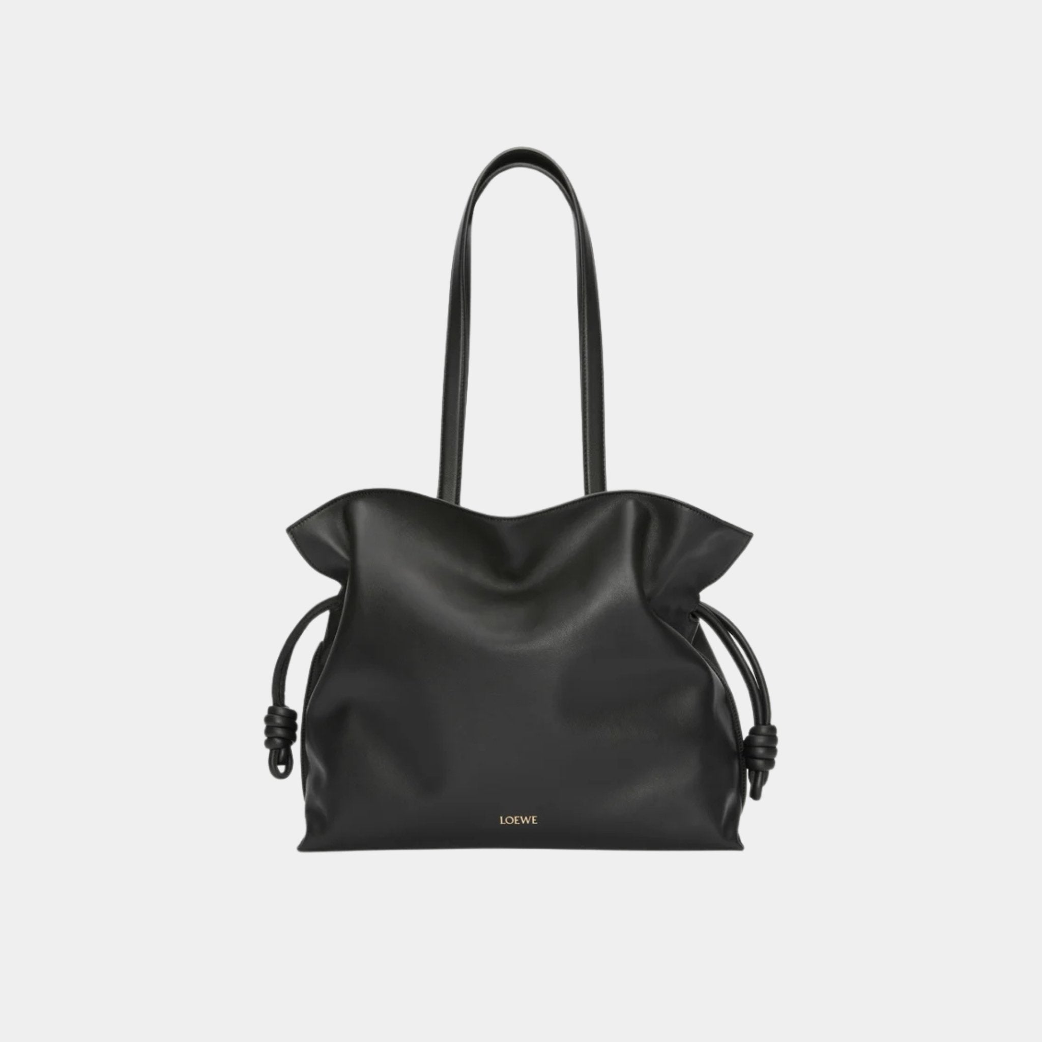 Loewe Large Flamenco Clutch Nappa Calf Leather, Black, Back