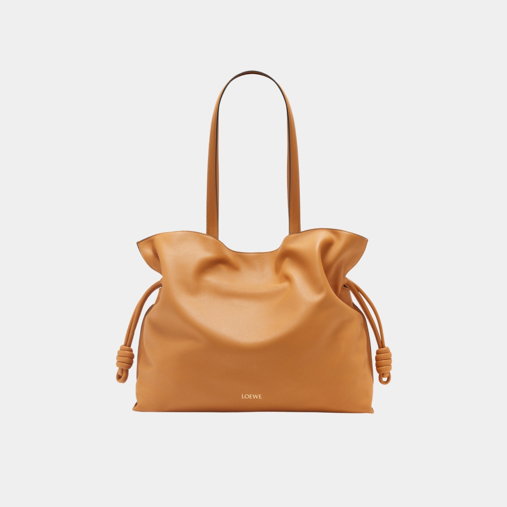 Loewe Large Flamenco Clutch Nappa Calf Leather, Warm Desert, Back