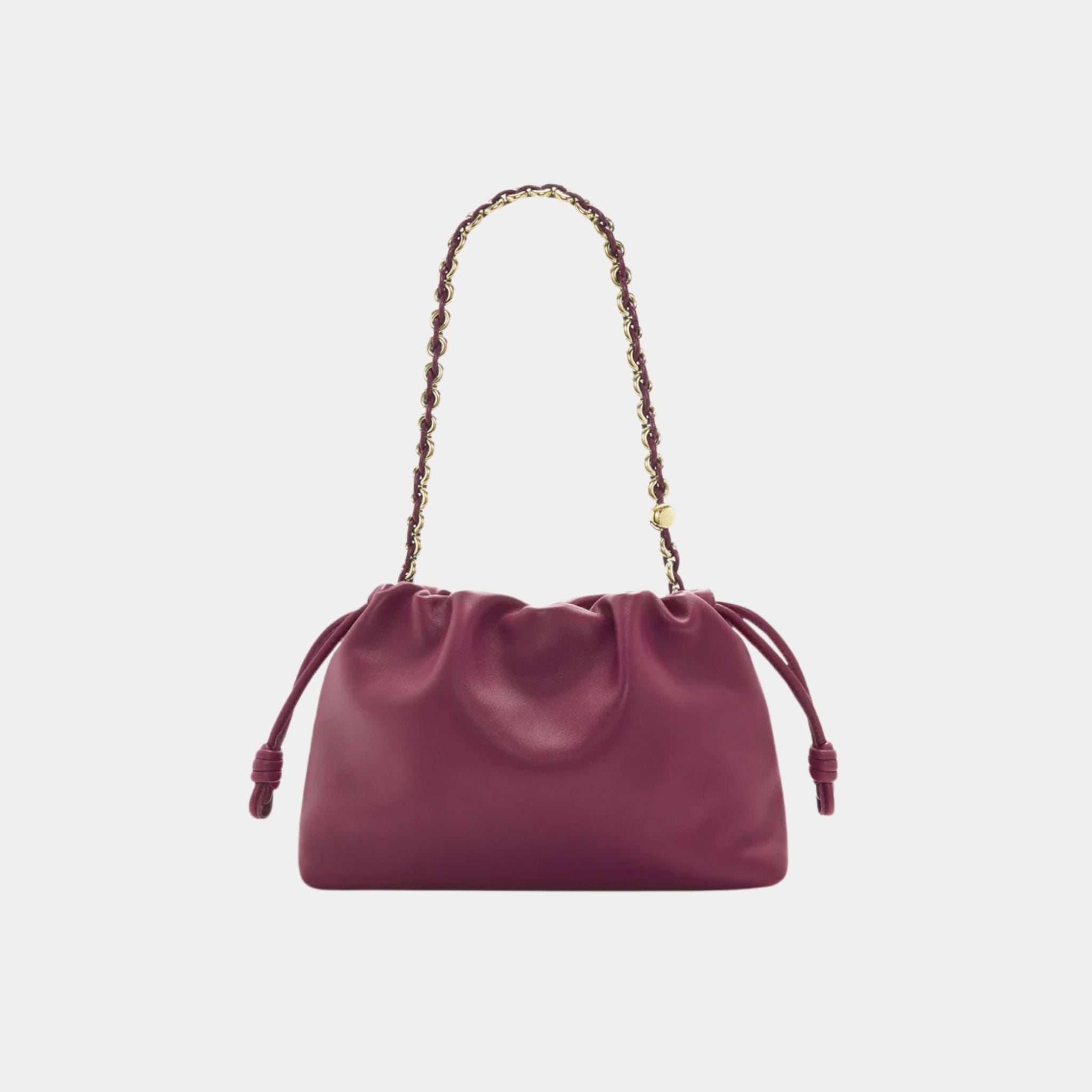 Loewe Medium-sized Flamenco Bag Soft Nappa Lambskin, Crimson, Back