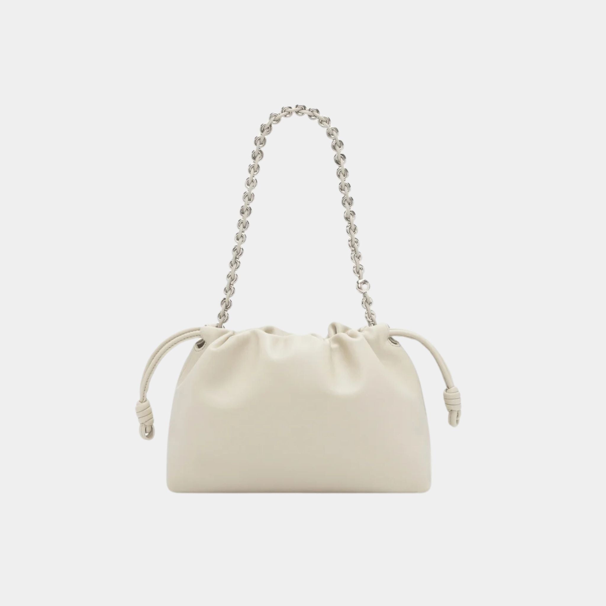 Loewe Medium-sized Flamenco Bag Soft Nappa Lambskin, Sea Salt, Back