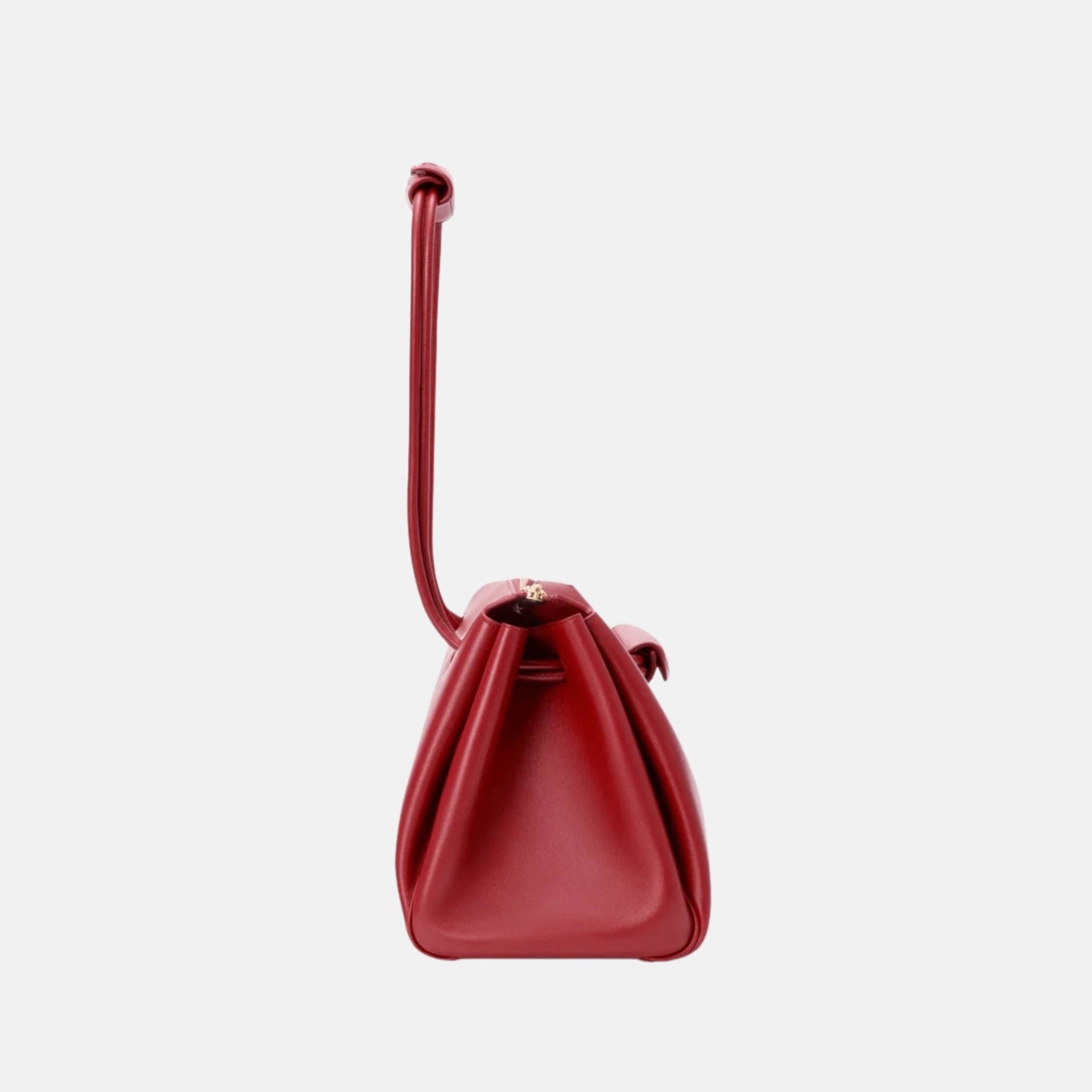 Loewe Medium Madrid Bag in Supple Calfskin, Burnt Red, Side