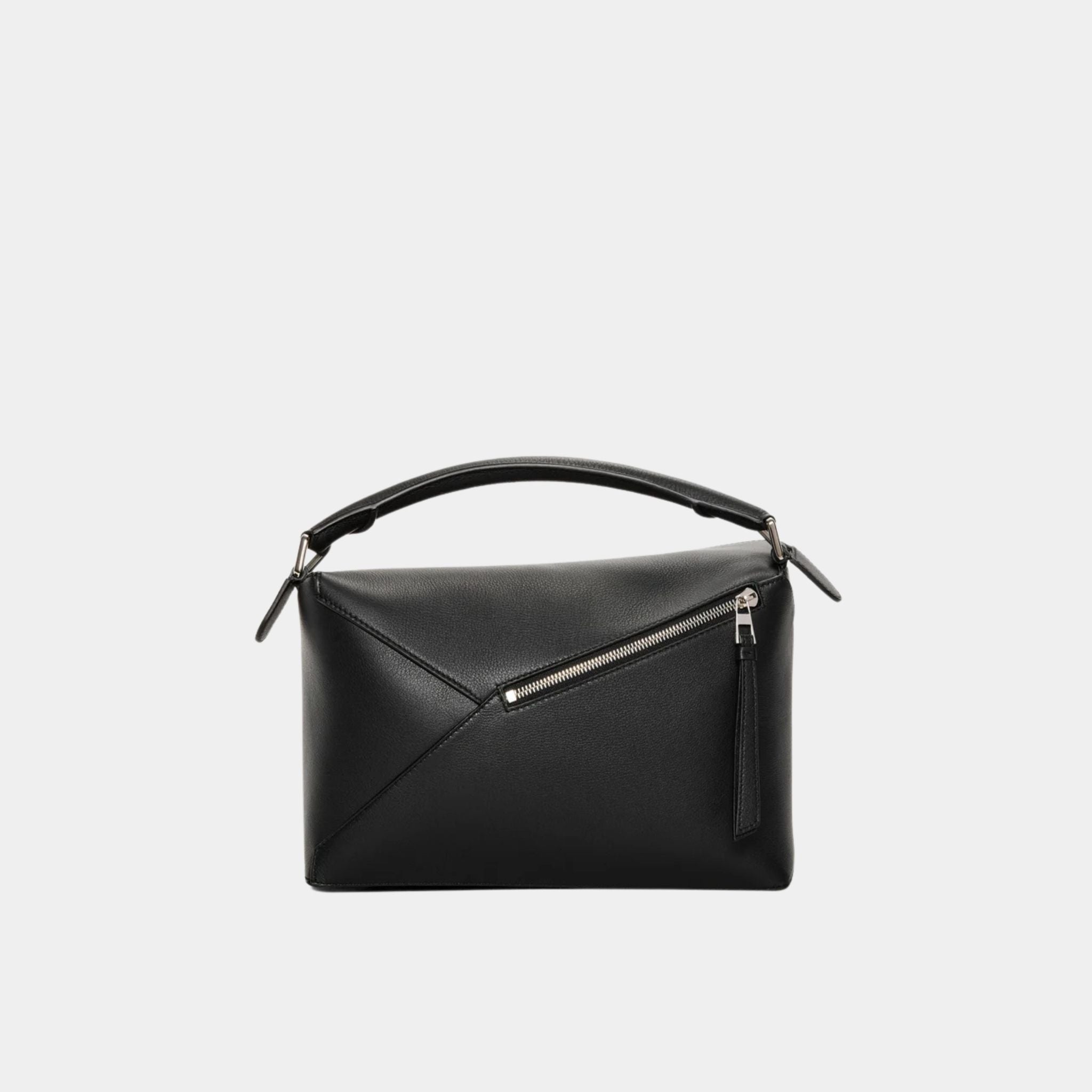 Loewe Medium Puzzle Edge Bag Classic Calf Leather, Black, Back