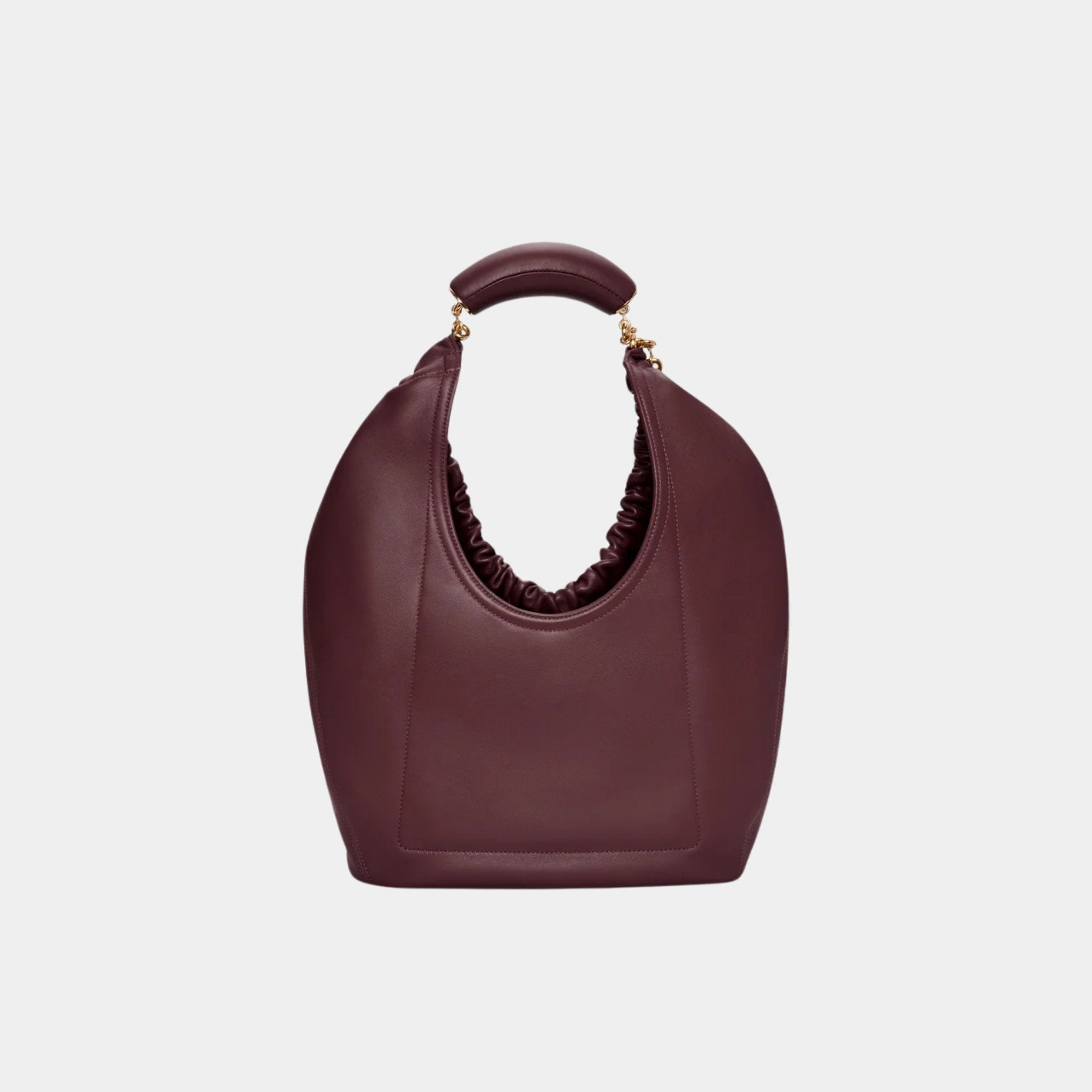 Loewe Medium-sized Squeeze Bag Velvety Nappa Lambskin, Dark Burgundy, Back