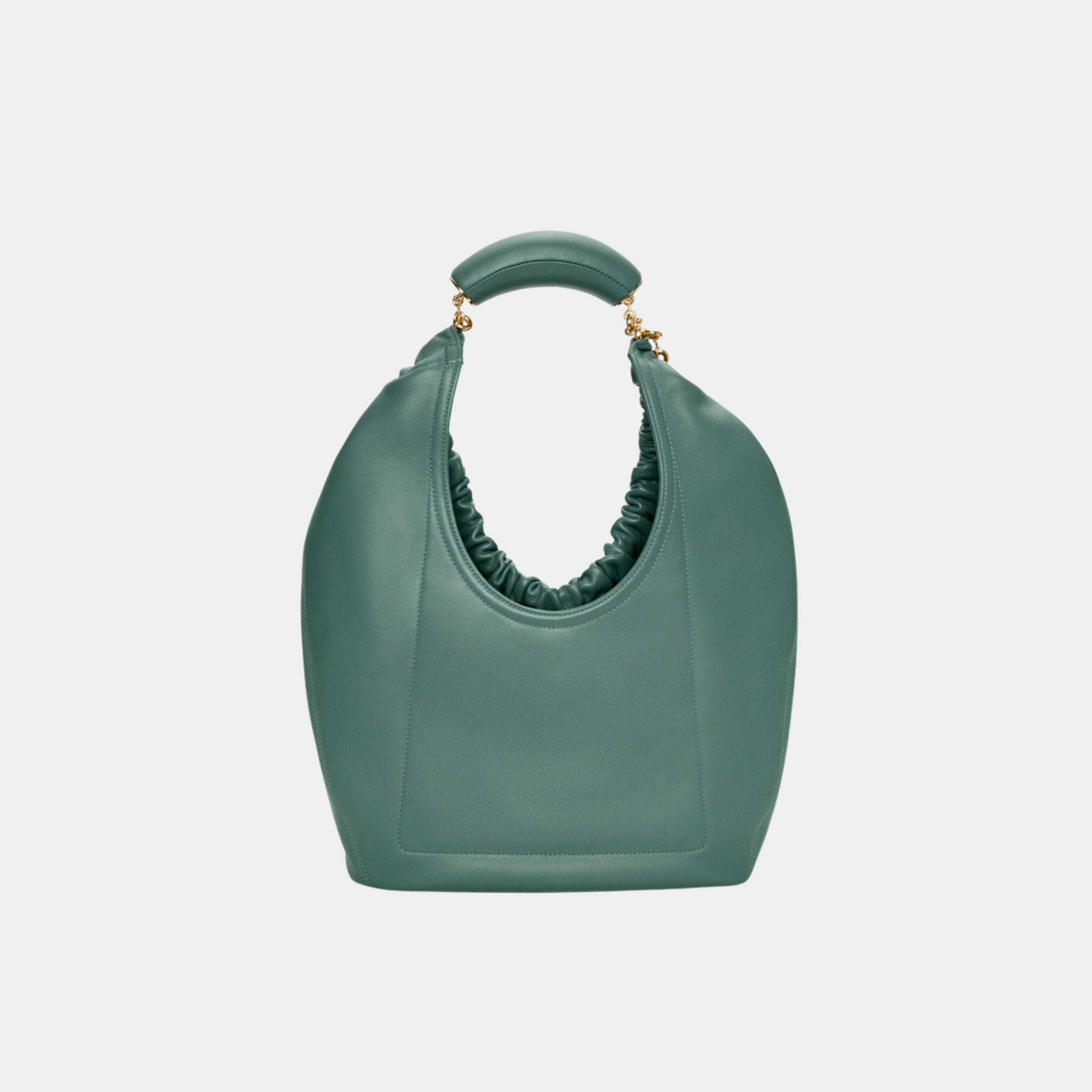 Loewe Medium-sized Squeeze Bag Velvety Nappa Lambskin, Vetiver, Back