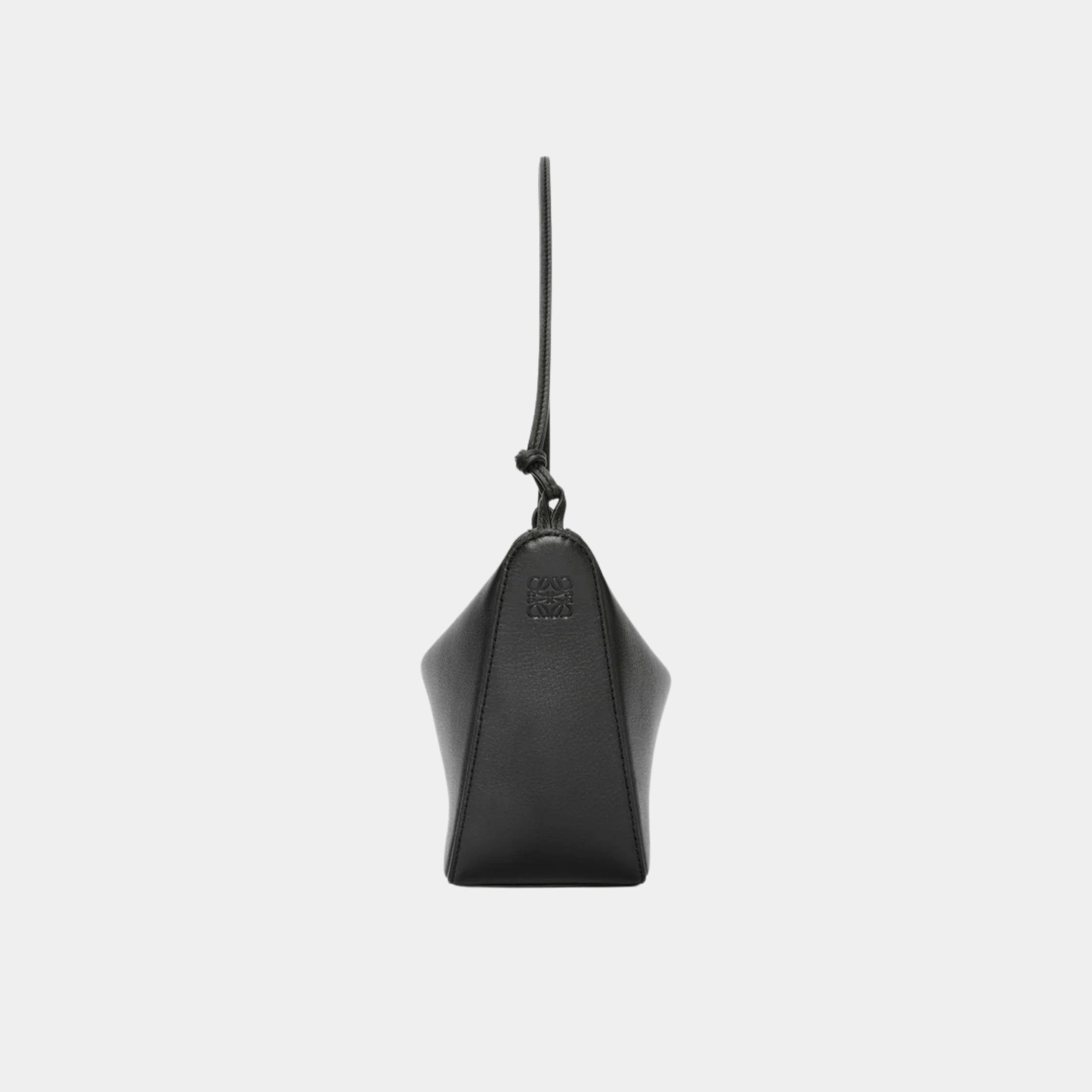 Loewe Mini Hammock Hobo In Classic Calfskin, Black, Side