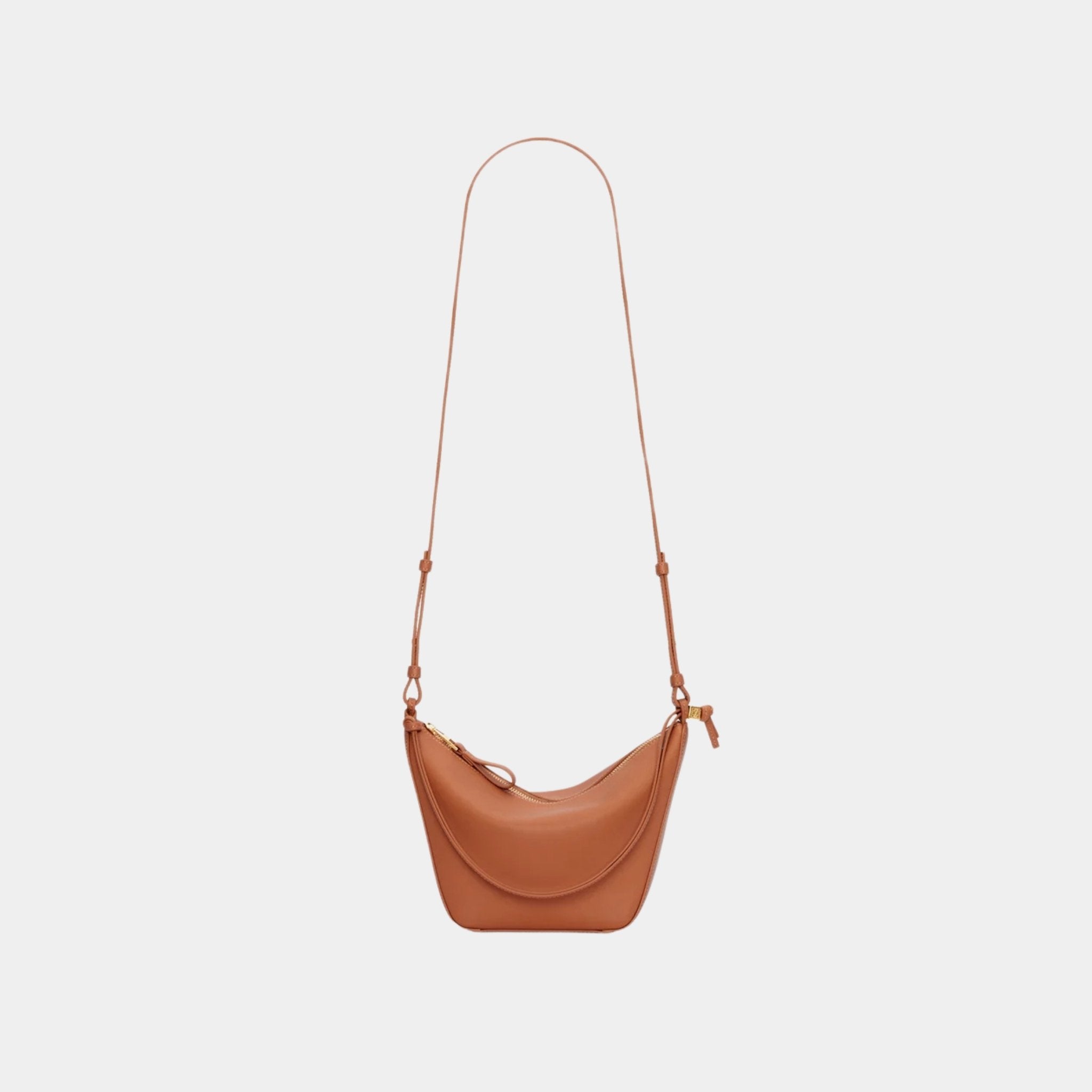 Loewe Mini Hammock Hobo In Classic Calfskin, Tan, Strap